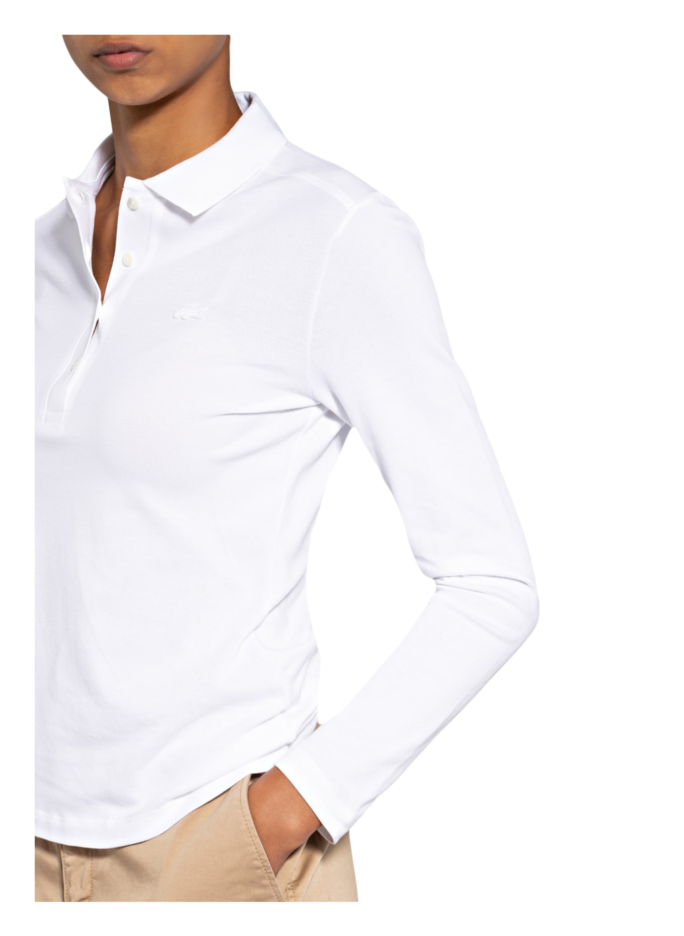 LACOSTE Piqué-Poloshirt, Farbe: WEISS (Bild 4)