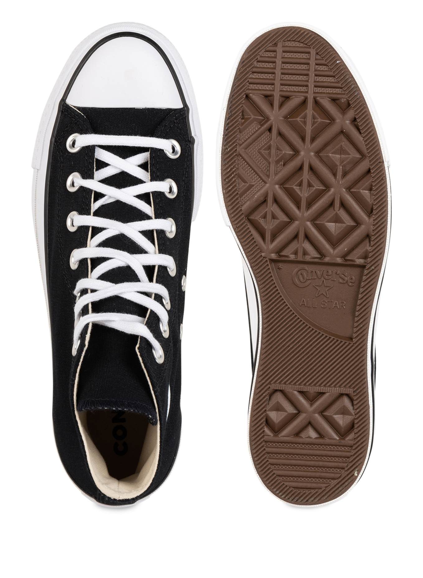 CONVERSE Baskets montantes CHUCK TAYLOR ALL STAR LIFT: NOIR / BLANC