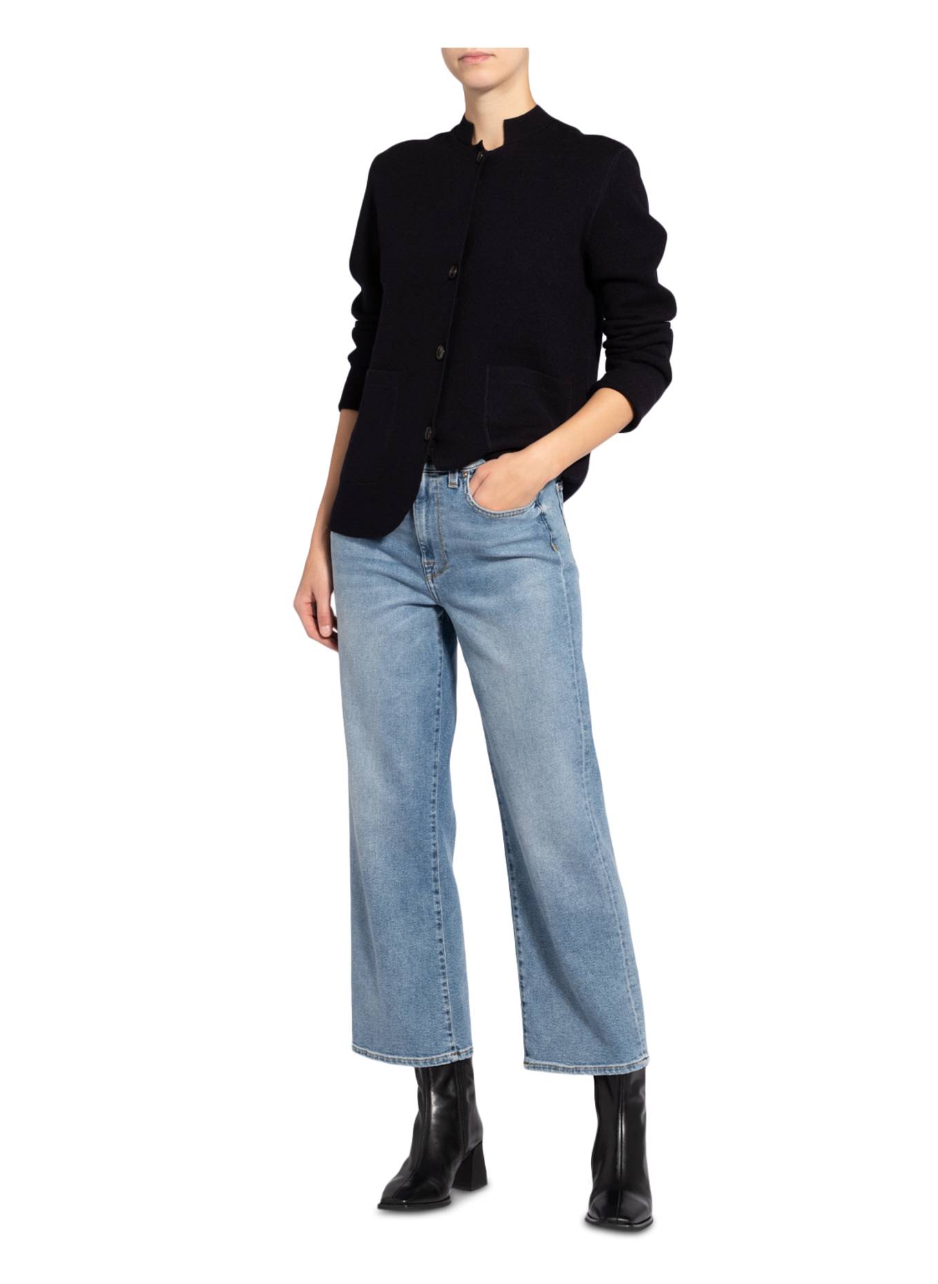 MAERZ MUENCHEN Strickjacke: DUNKELBLAU
