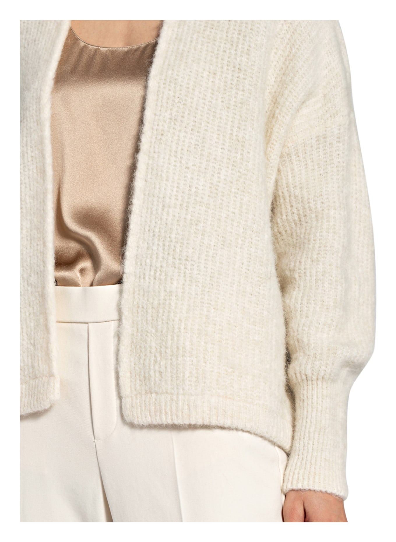 American Vintage Knit cardigan EAST with alpaca , Color: WHITE (Image 4)