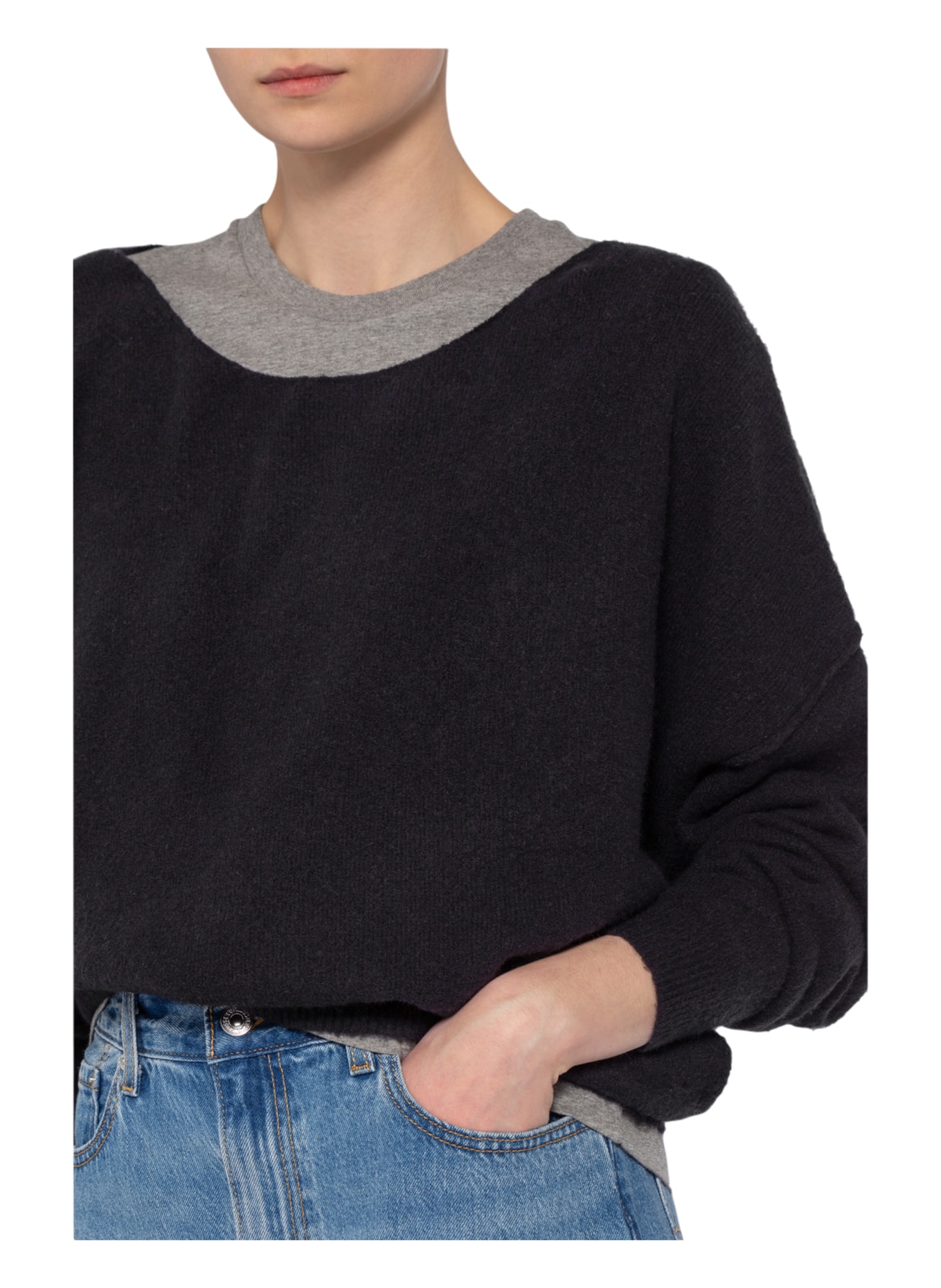 American Vintage Pullover DAM, Farbe: SCHWARZ (Bild 4)