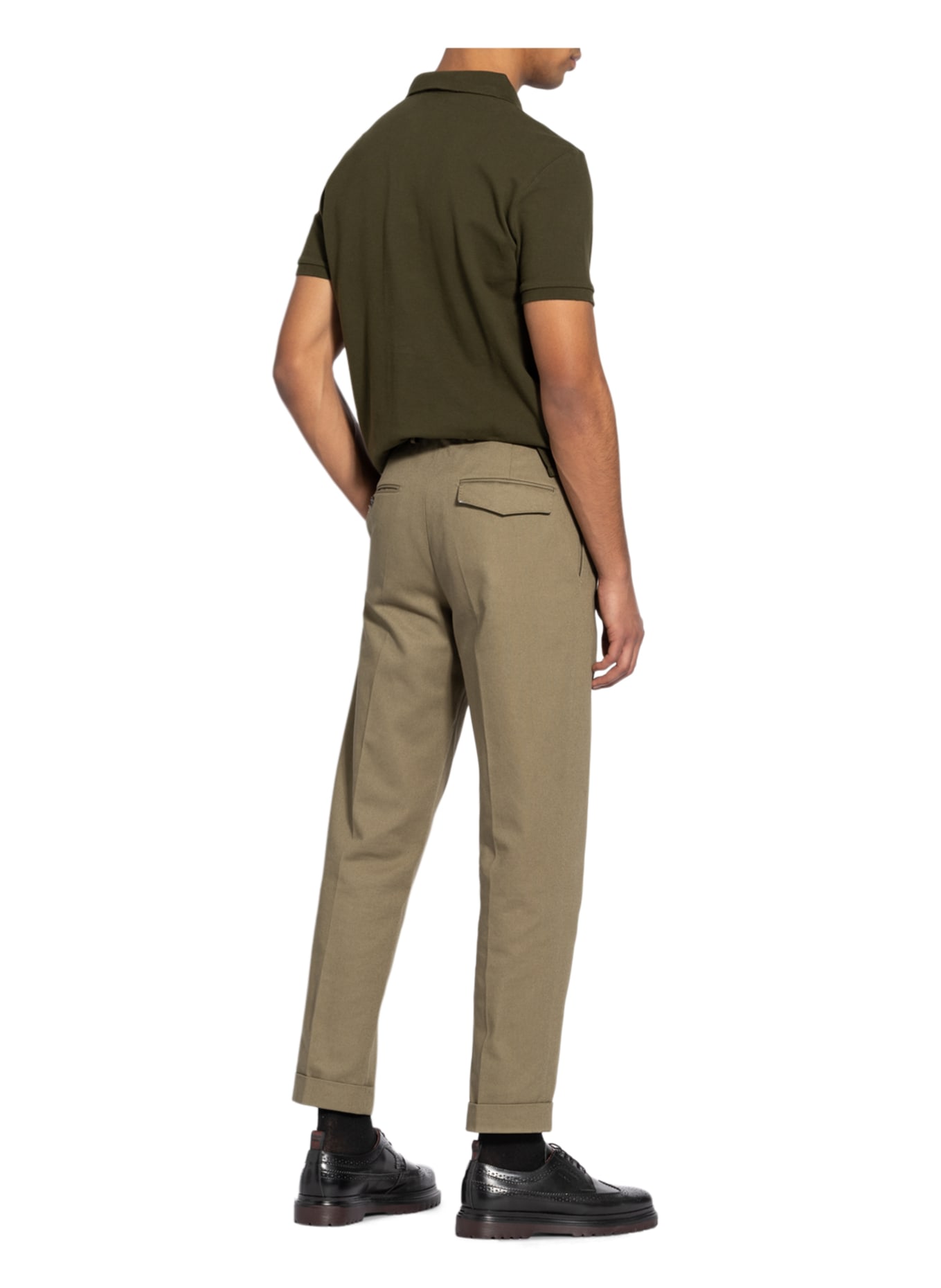 POLO RALPH LAUREN Piqué-Poloshirt Custom Slim Fit: OLIV