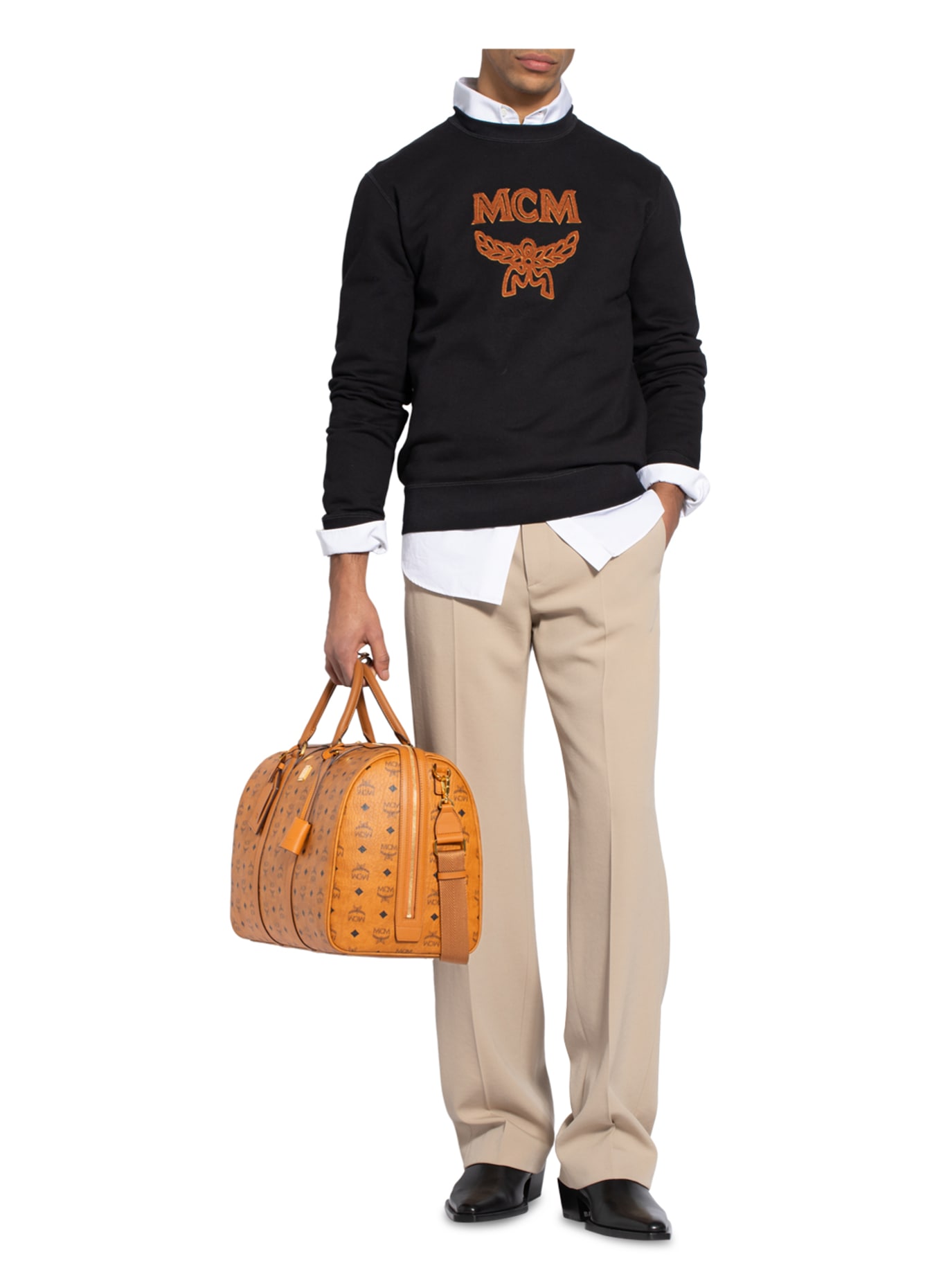 MCM Weekender OTTOMAR: COGNAC/ SCHWARZ