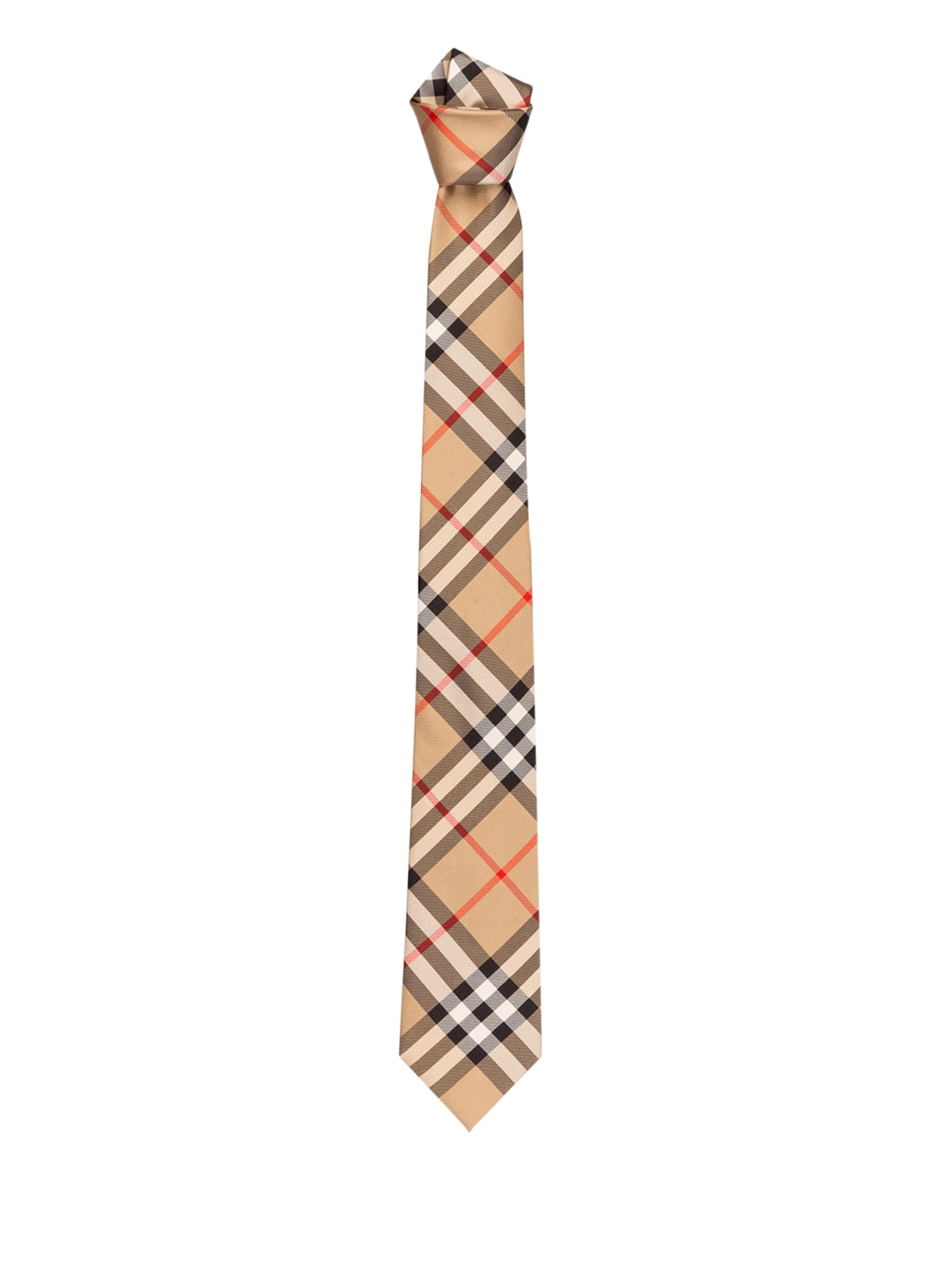 BURBERRY Tie MANSTON, Color: BEIGE/ BLACK/ RED (Image 2)