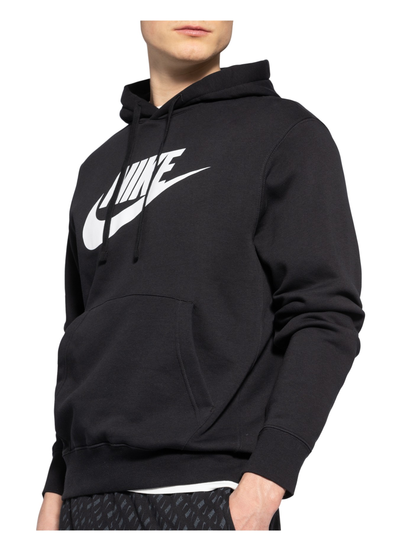 Nike Hoodie , Color: BLACK/ WHITE (Image 5)