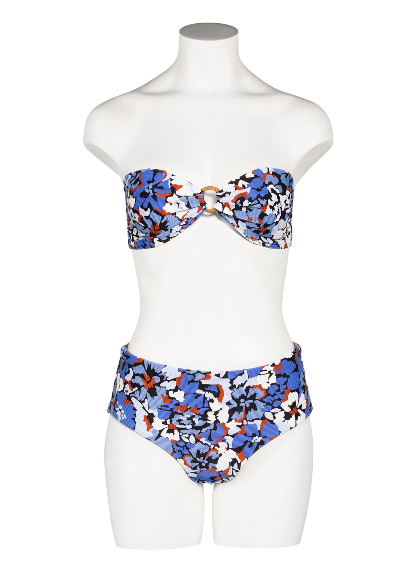 SEAFOLLY Bandeau-Bikini-Top THRIFT SHOP, Farbe: BLAU/ SCHWARZ/ WEISS (Bild 2)