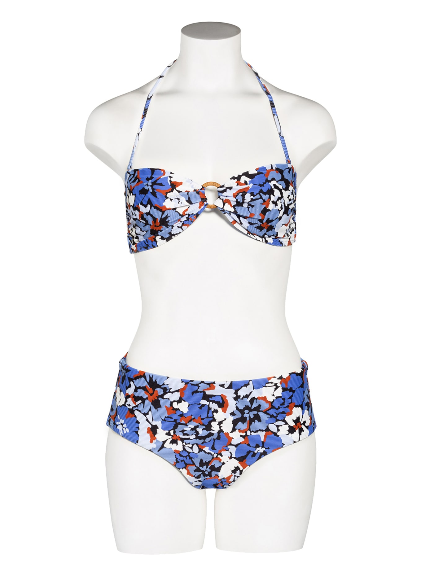 SEAFOLLY Bandeau-Bikini-Top THRIFT SHOP, Farbe: BLAU/ SCHWARZ/ WEISS (Bild 3)