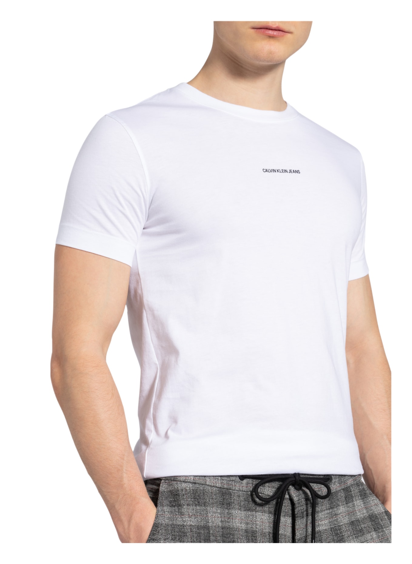 weiss Jeans Klein Calvin in T-Shirt