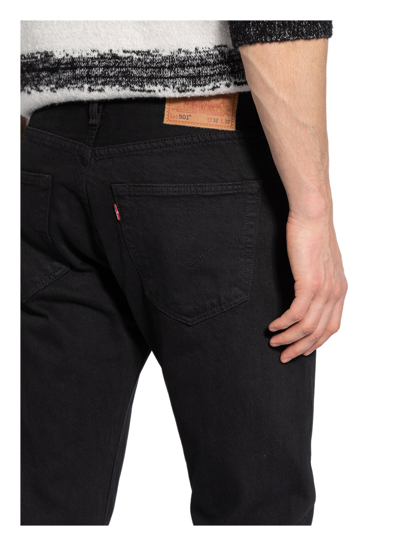 Levi's® Jeans 501 Straight Fit, Farbe: 65 Blacks (Bild 5)