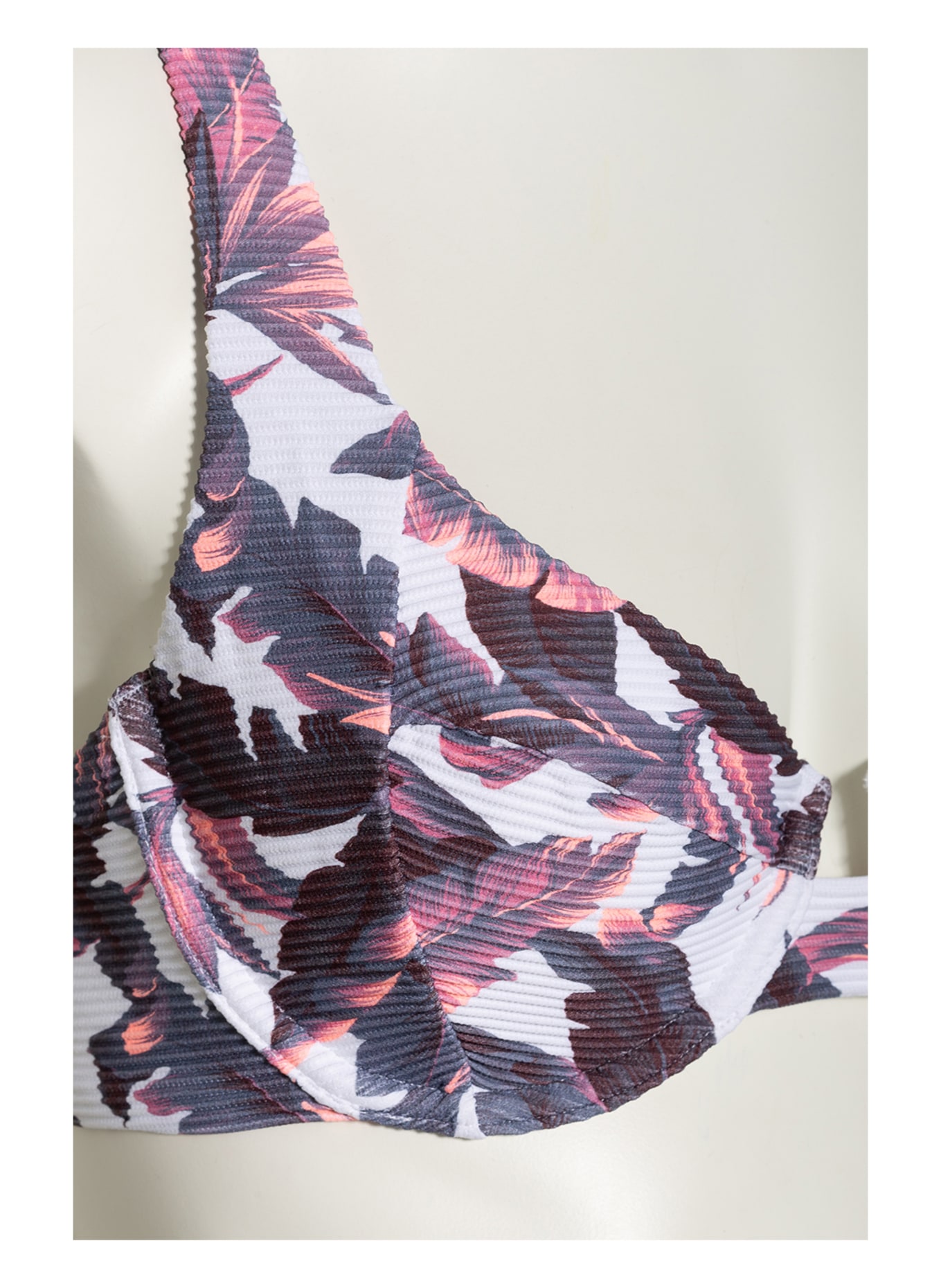 TOMMY HILFIGER Underwired bikini top , Color: WHITE/ SALMON/ GRAY (Image 4)