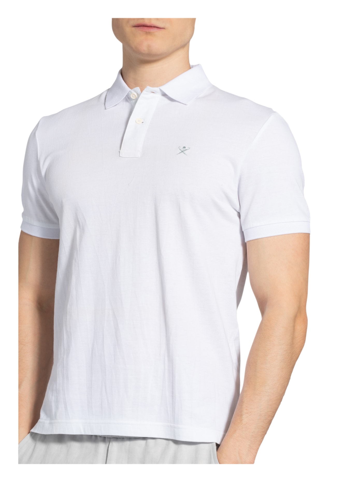 HACKETT LONDON Piqué-Poloshirt Slim Fit, Farbe: WEISS (Bild 4)