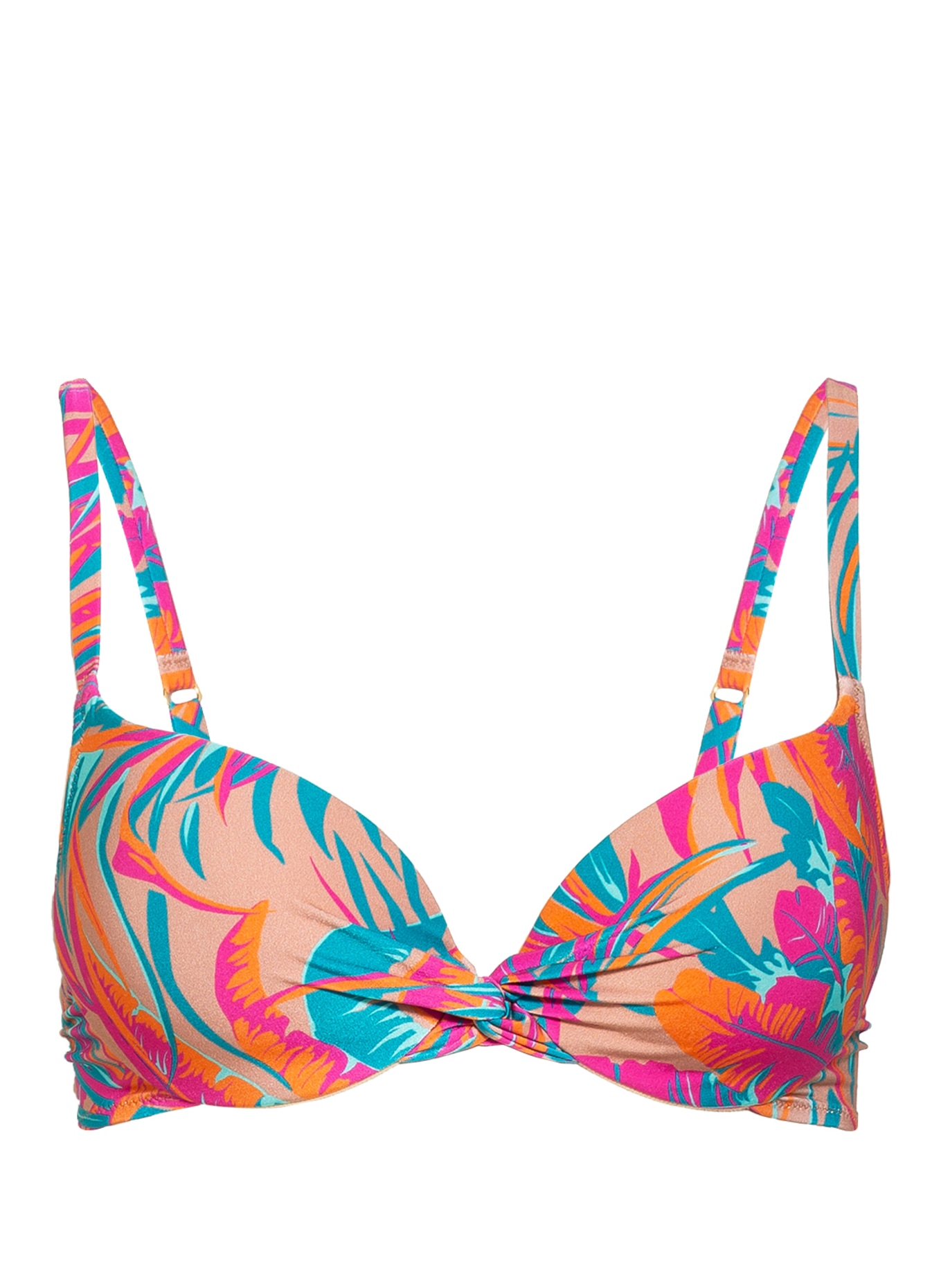 ANDRES SARDA Underwired bikini top LAMARR , Color: PINK/ TURQUOISE/ ORANGE (Image 1)