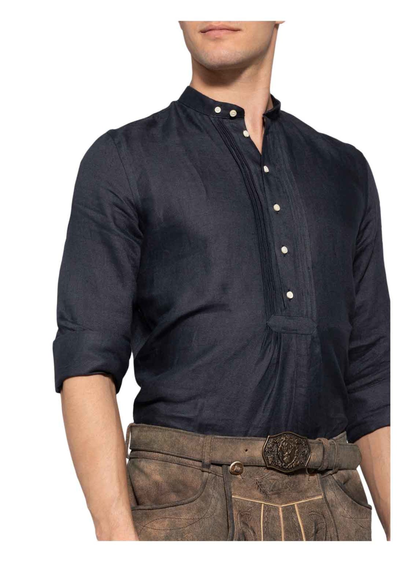 Gottseidank Trachtenhemd PFOAD Regular Fit, Farbe: DUNKELBLAU (Bild 4)