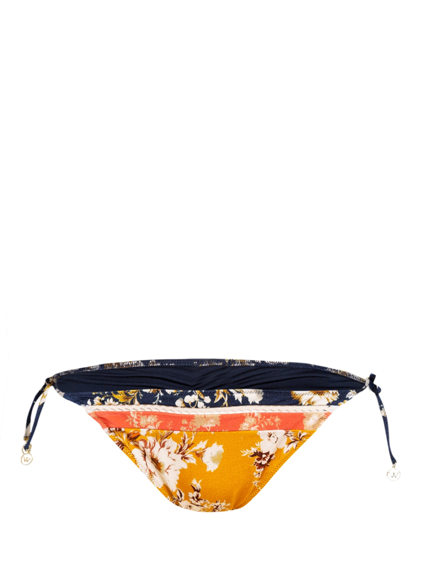 watercult Bikini-Hose PATCHWORK FLORALS, Farbe: DUNKELGELB/ DUNKELORANGE/ DUNKELBLAU (Bild 1)