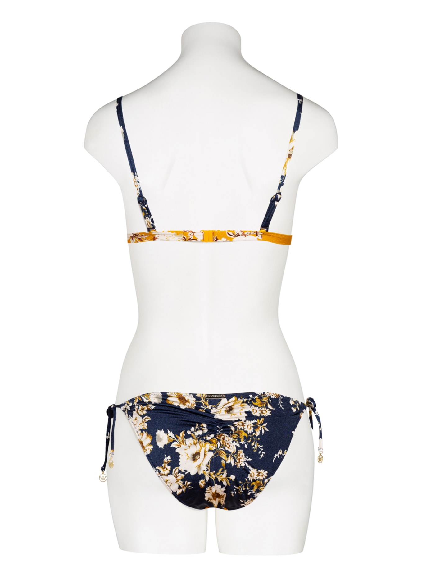 watercult Bikini-Hose PATCHWORK FLORALS, Farbe: DUNKELGELB/ DUNKELORANGE/ DUNKELBLAU (Bild 3)