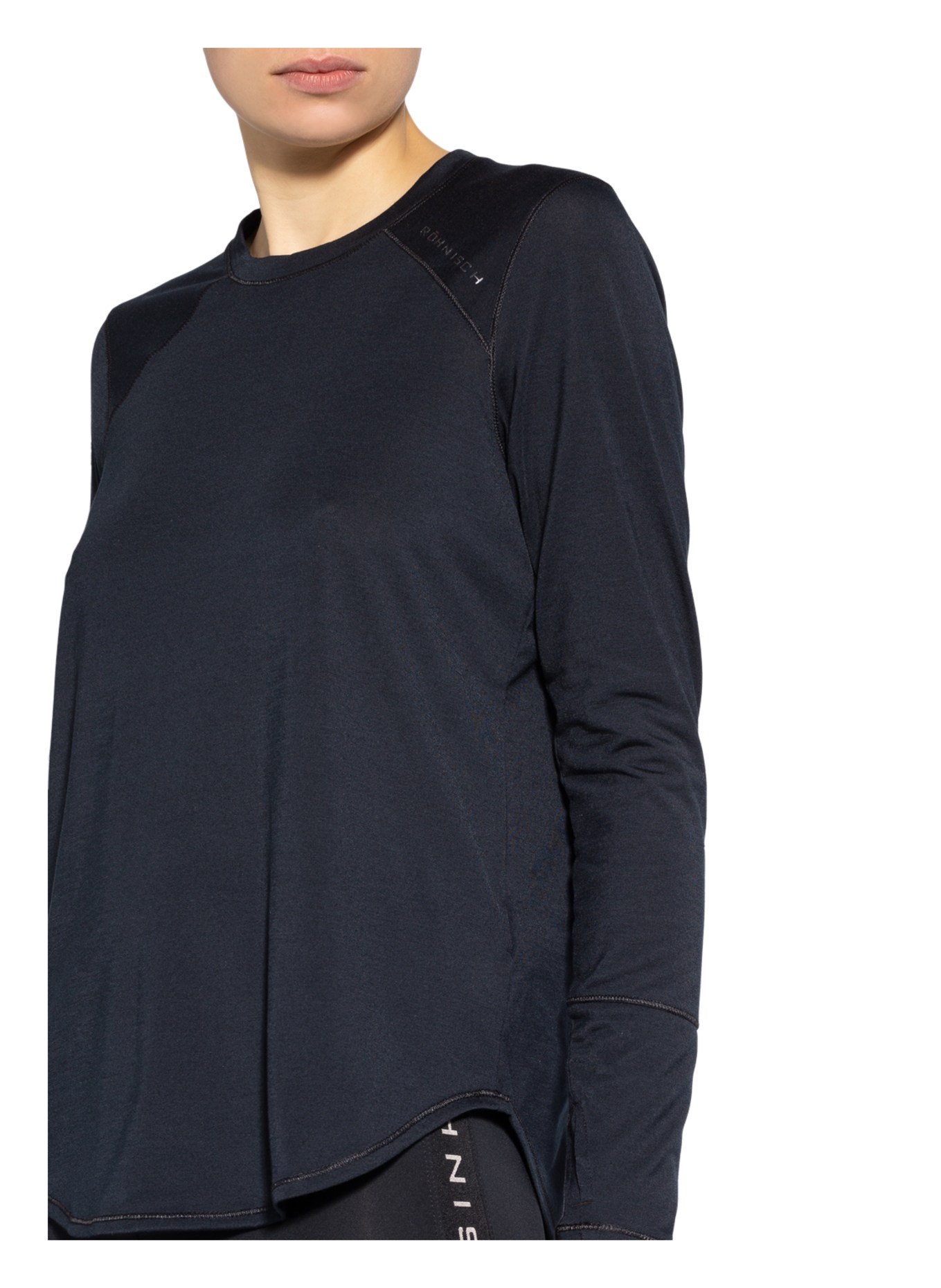 RÖHNISCH Long sleeve shirt CLARA, Color: BLACK (Image 4)