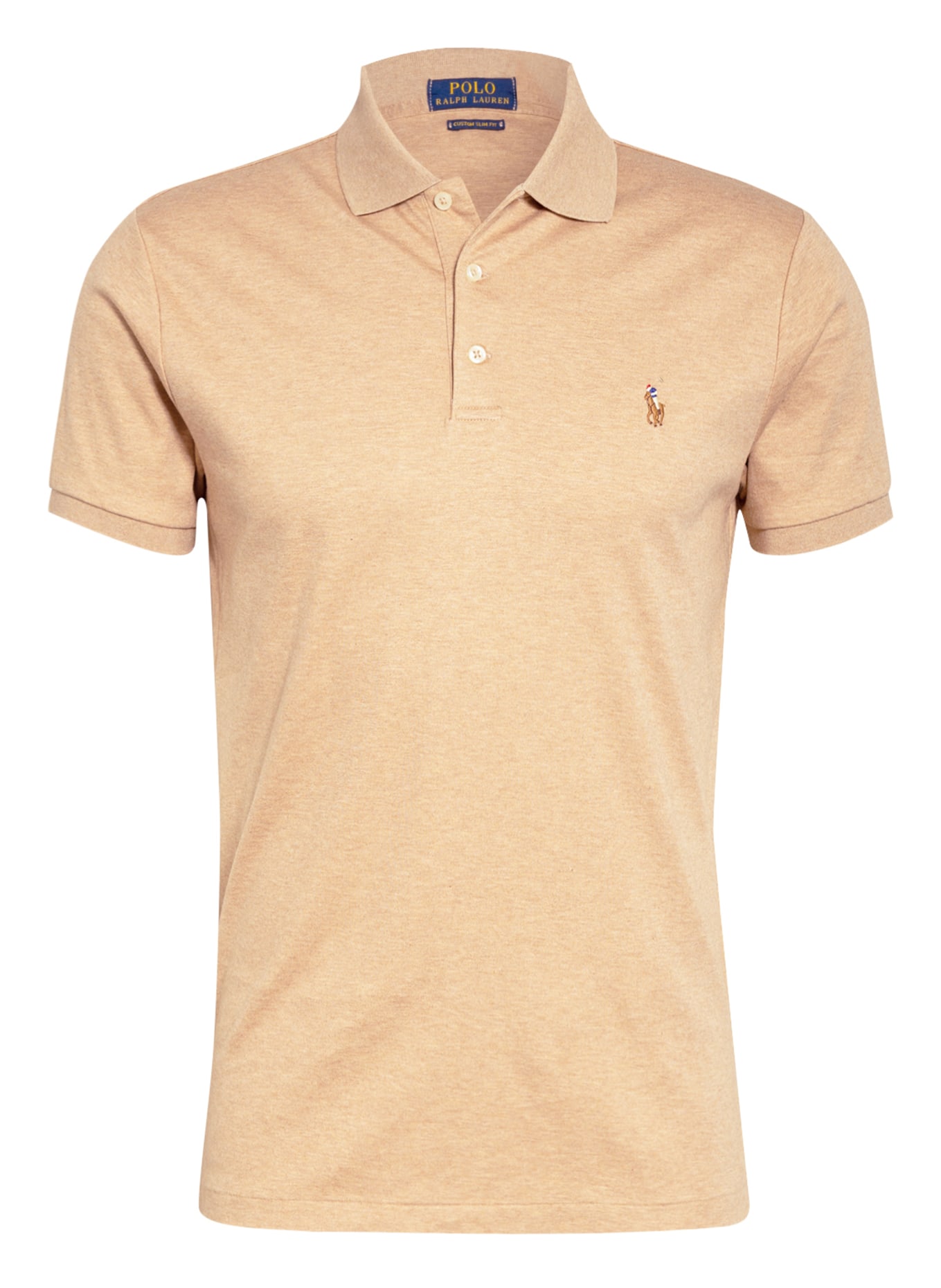 POLO RALPH LAUREN Jersey polo shirt custom slim fit, Color: CAMEL (Image 1)