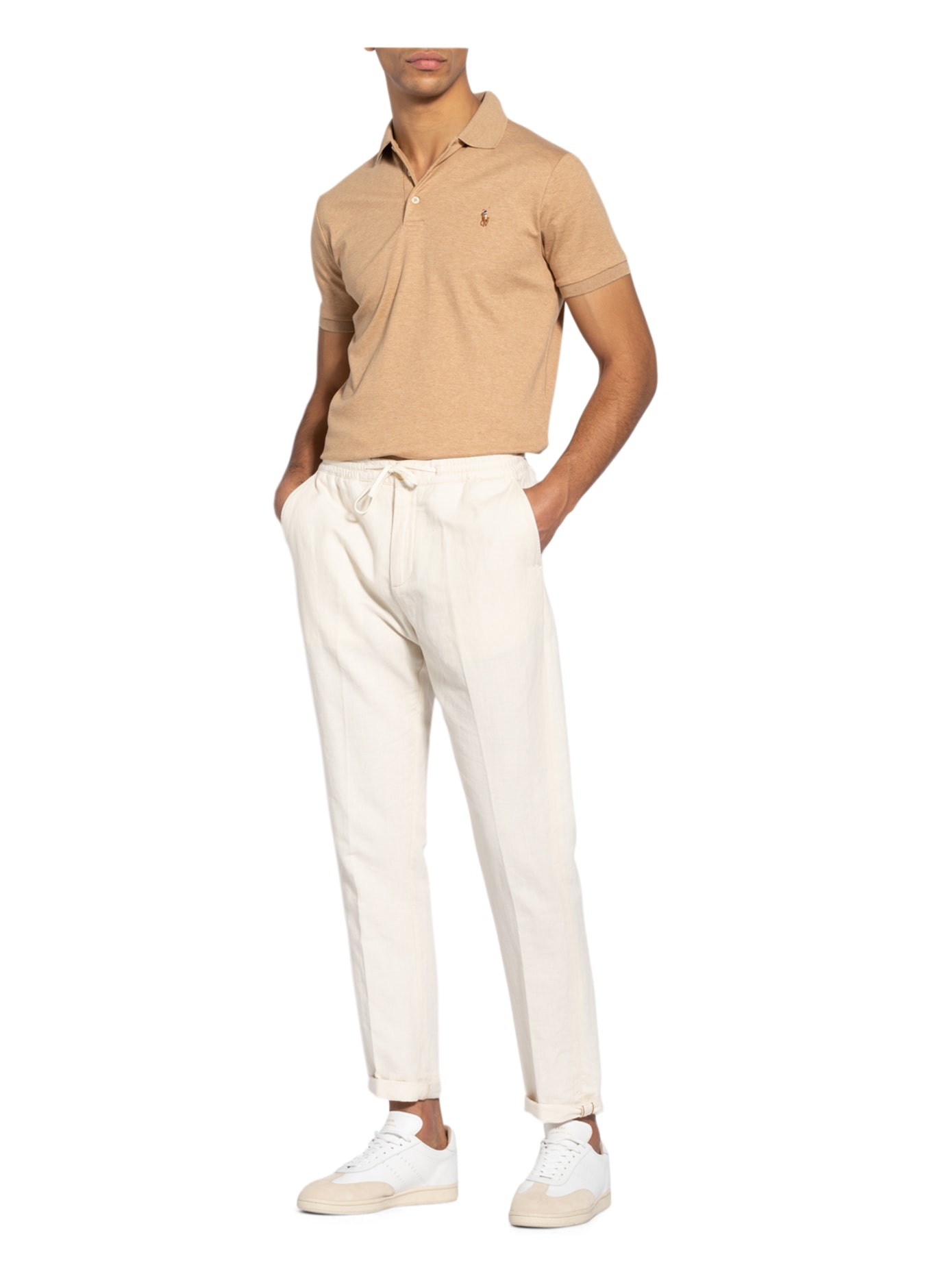 POLO RALPH LAUREN Jersey polo shirt custom slim fit, Color: CAMEL (Image 2)