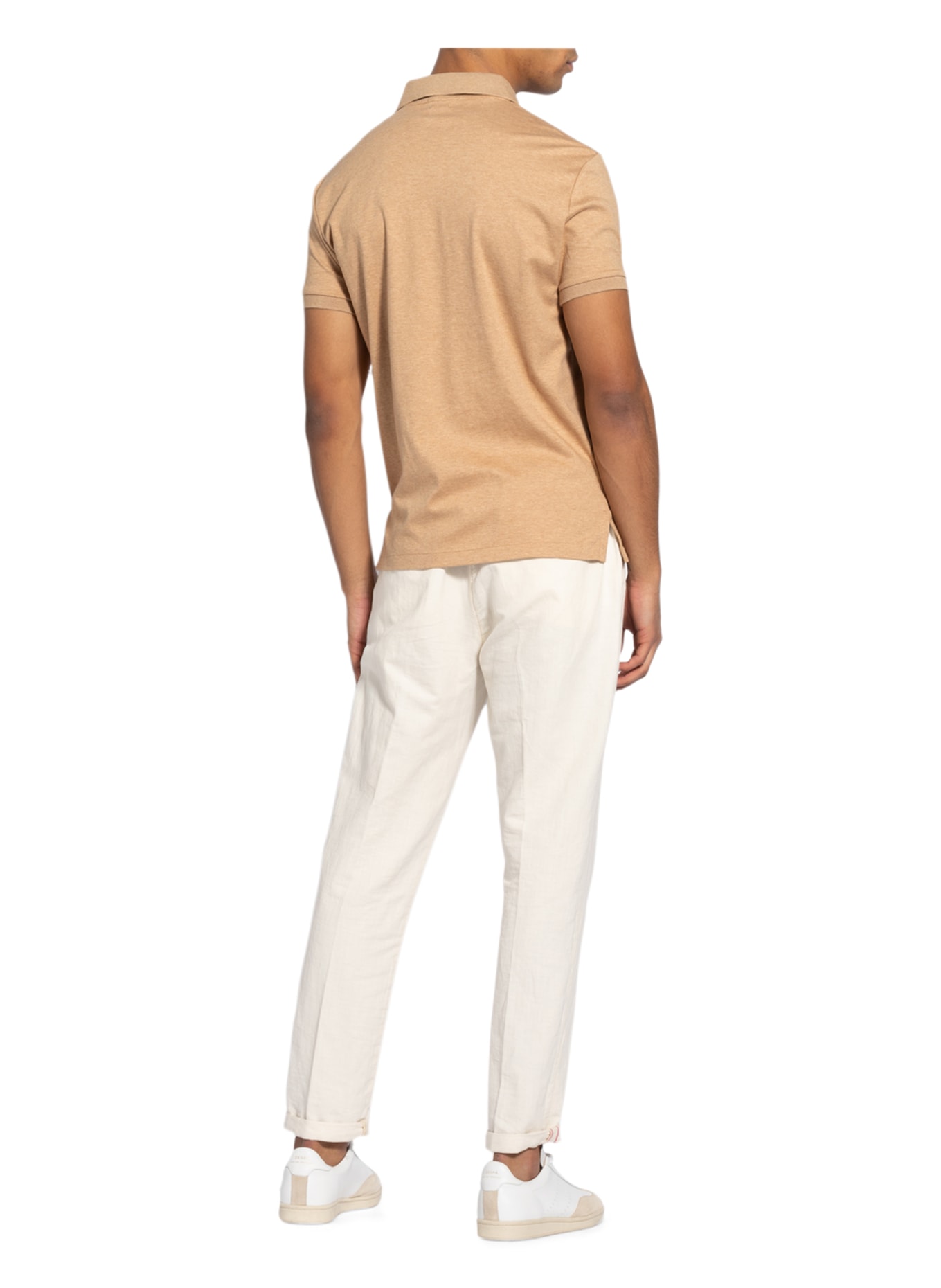 POLO RALPH LAUREN Jersey polo shirt custom slim fit, Color: CAMEL (Image 3)