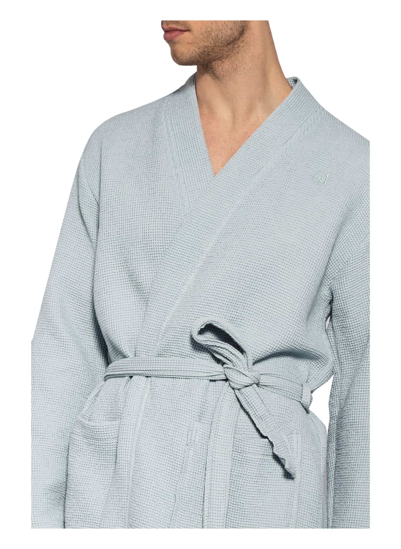 Marc O'Polo Unisex bathrobe ALTA , Color: MINT (Image 4)