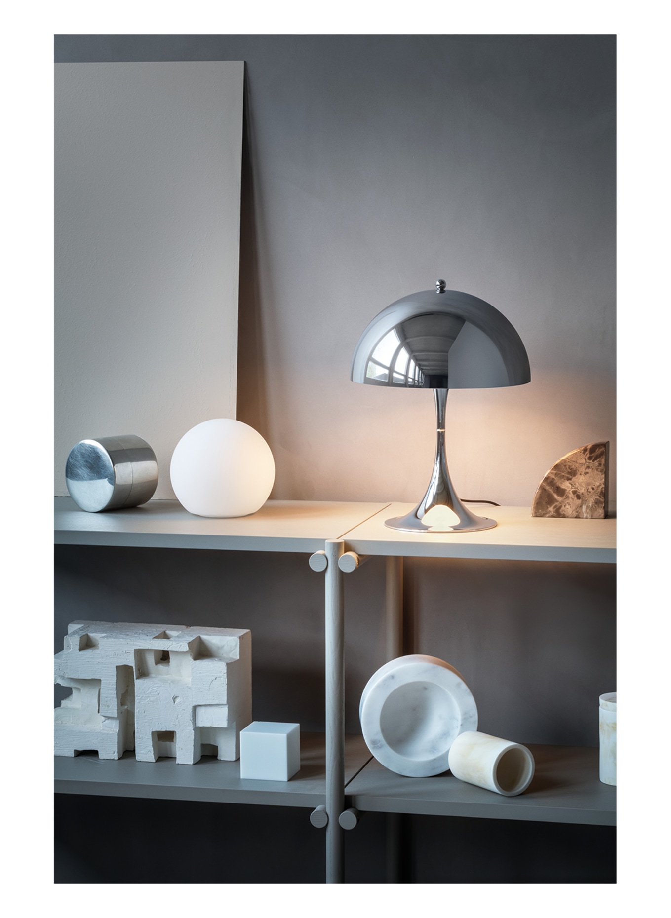 louis poulsen Tischleuchte PANTHELLA MINI: SILBER