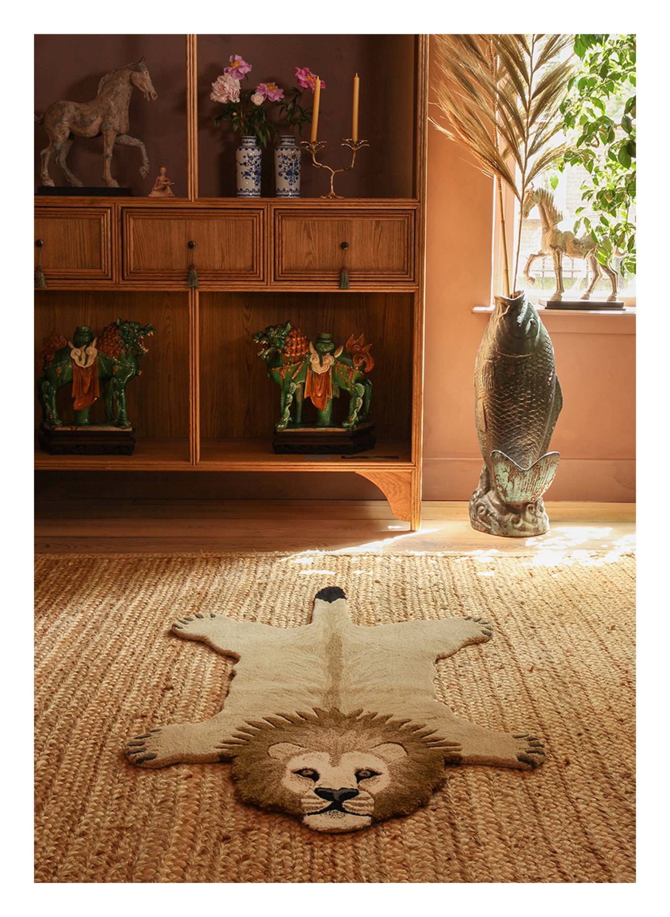 Doing GOODS Teppich MOODY LION, Farbe: CREME/ BEIGE/ SCHWARZ (Bild 3)