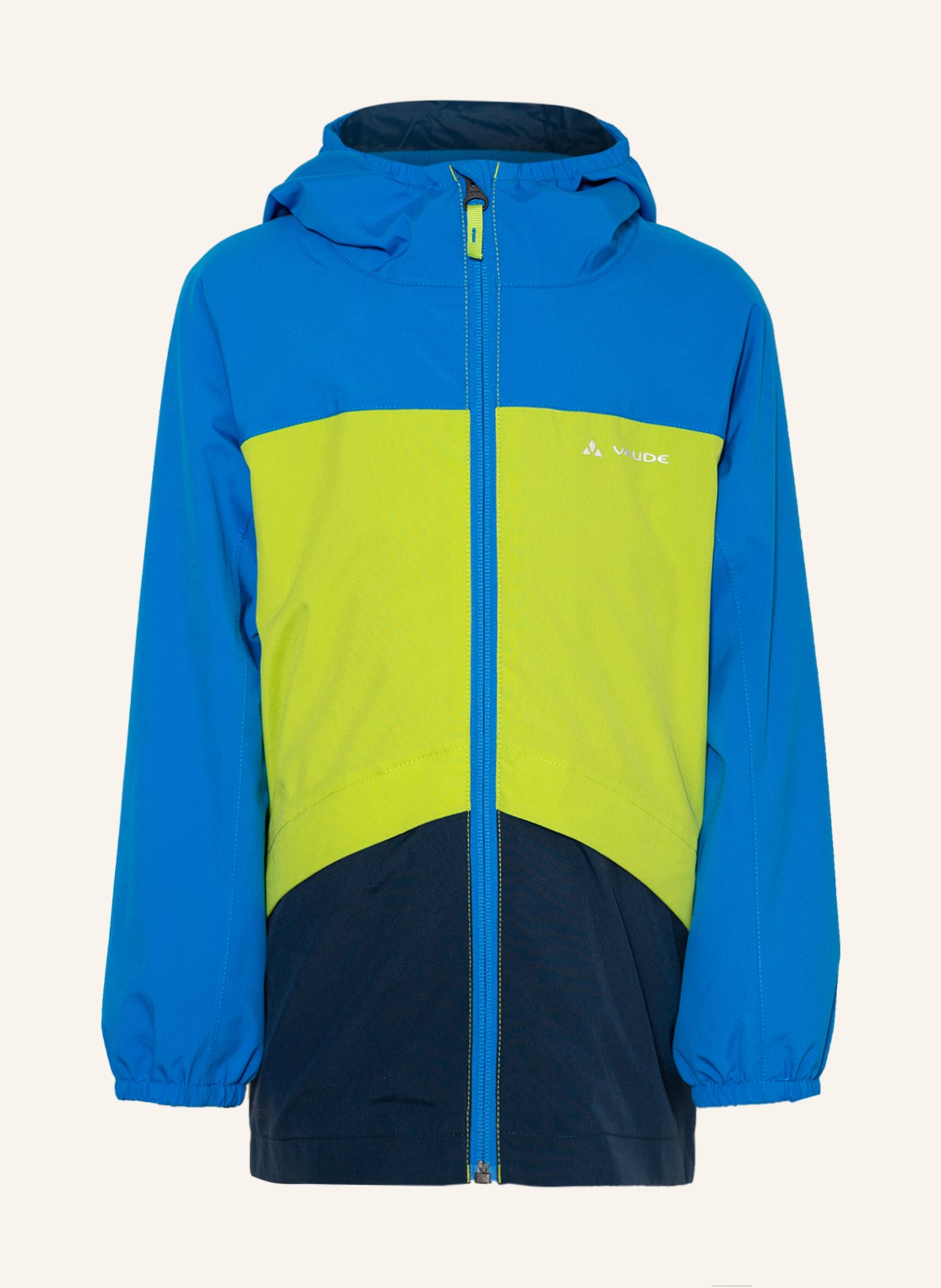 VAUDE 3-in-1 jacket ESCAPE, Color: LIGHT GREEN/ BLUE (Image 1)