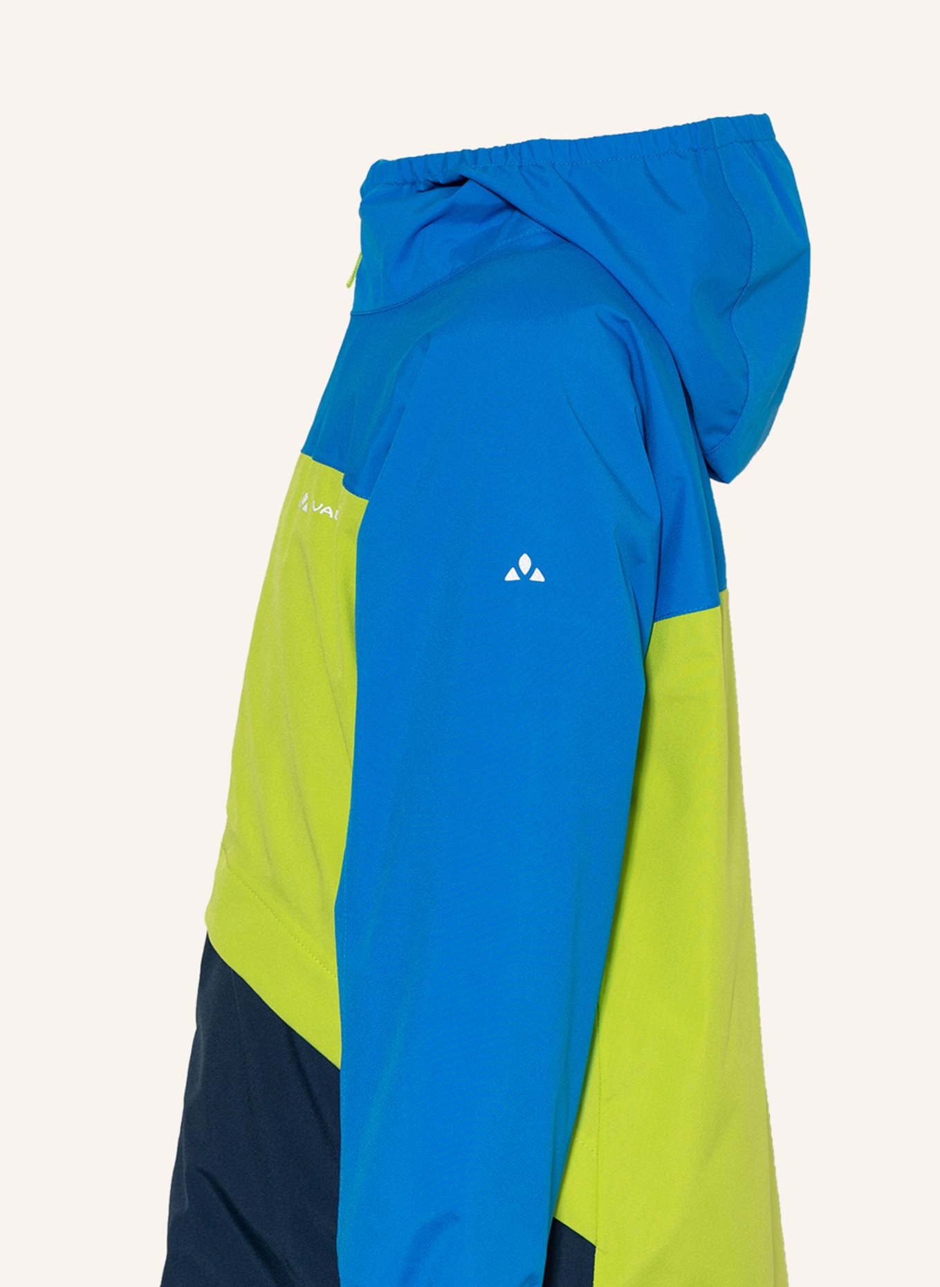 VAUDE 3-in-1 jacket ESCAPE, Color: LIGHT GREEN/ BLUE (Image 3)