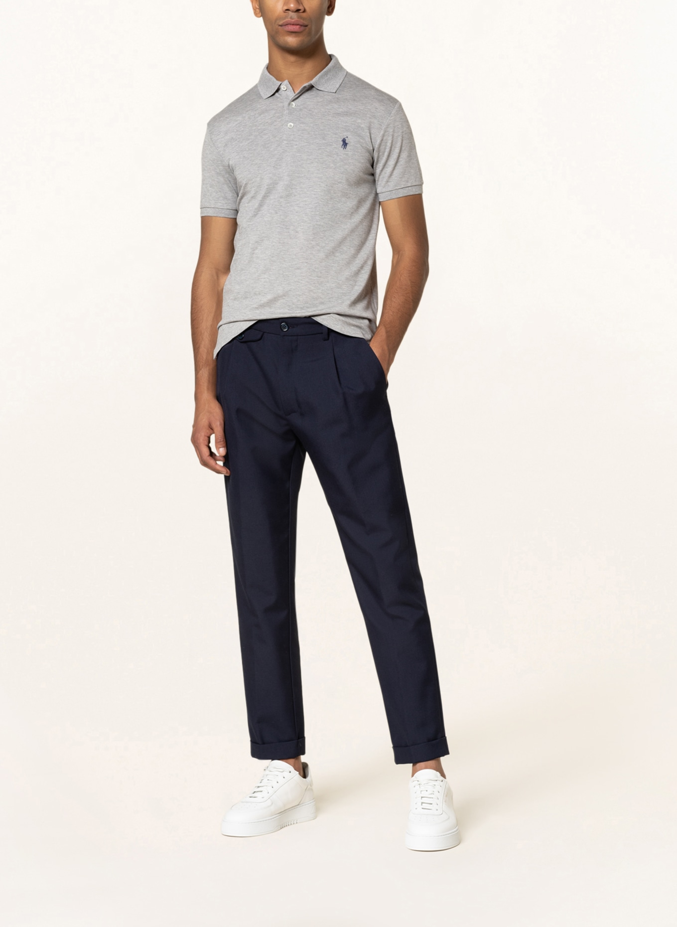 POLO RALPH LAUREN Piqué-Poloshirt Slim Fit, Farbe: GRAU (Bild 2)