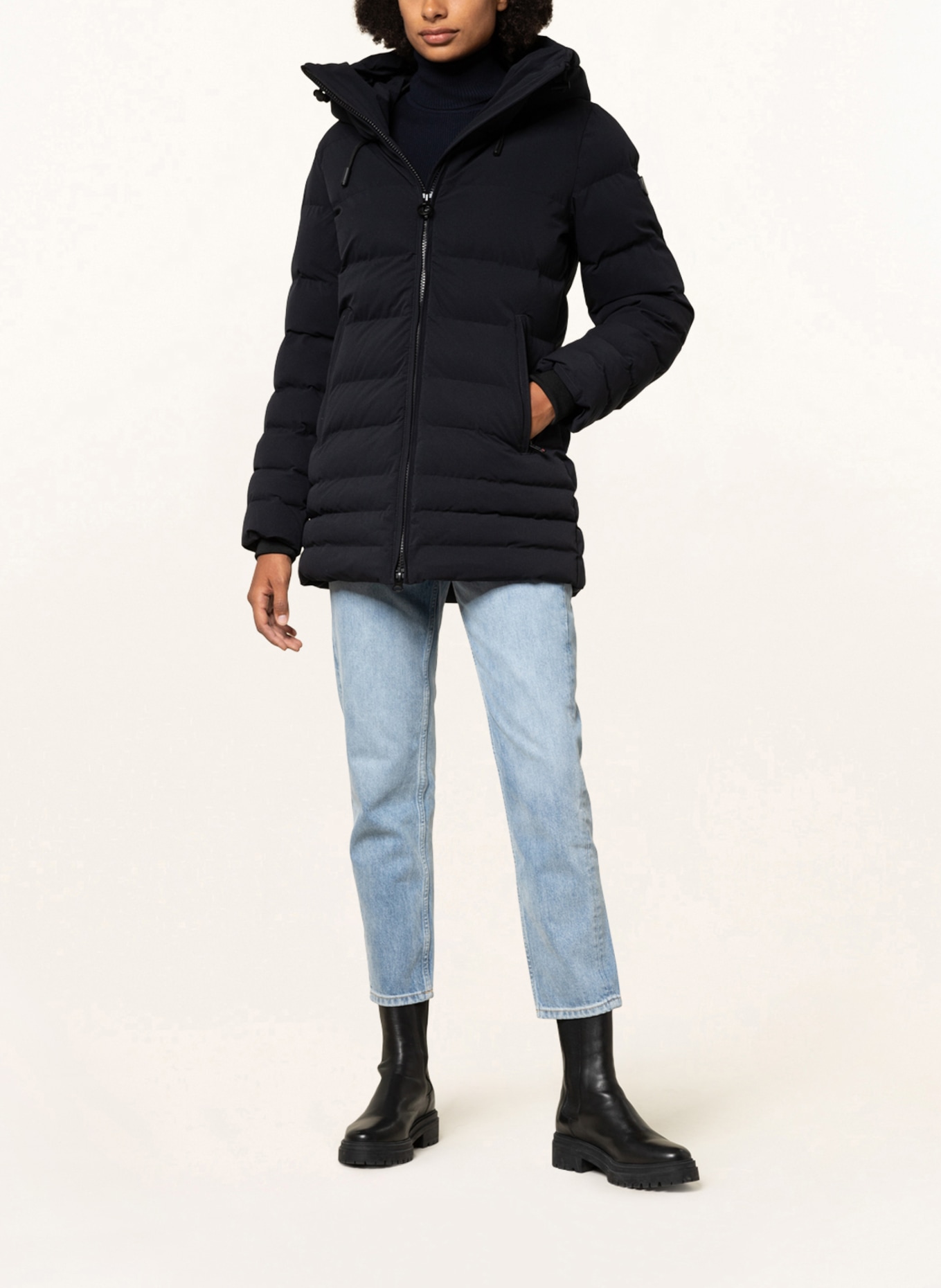 WELLENSTEYN Quilted jacket CORDOBA , Color: DARK BLUE (Image 2)