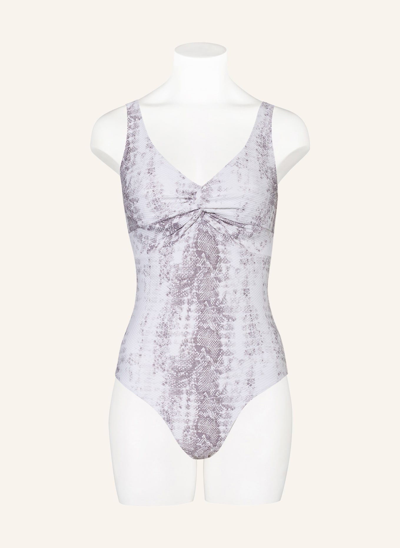 heidi klein Underwire swimsuit CORE TWIST , Color: WHITE/ TAUPE (Image 2)