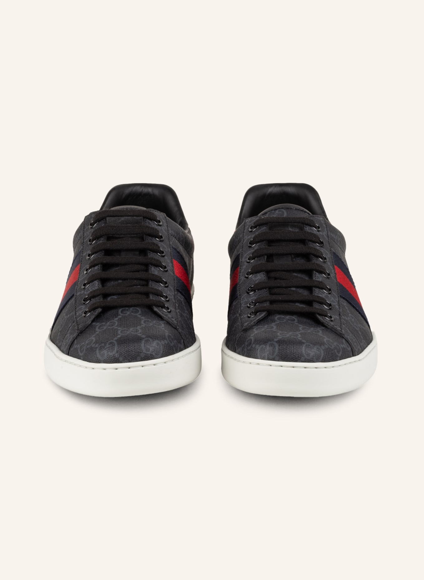 GUCCI Sneaker ACE GG SUPREME : 1130 BLACK/BRB/NER/R.F/NI