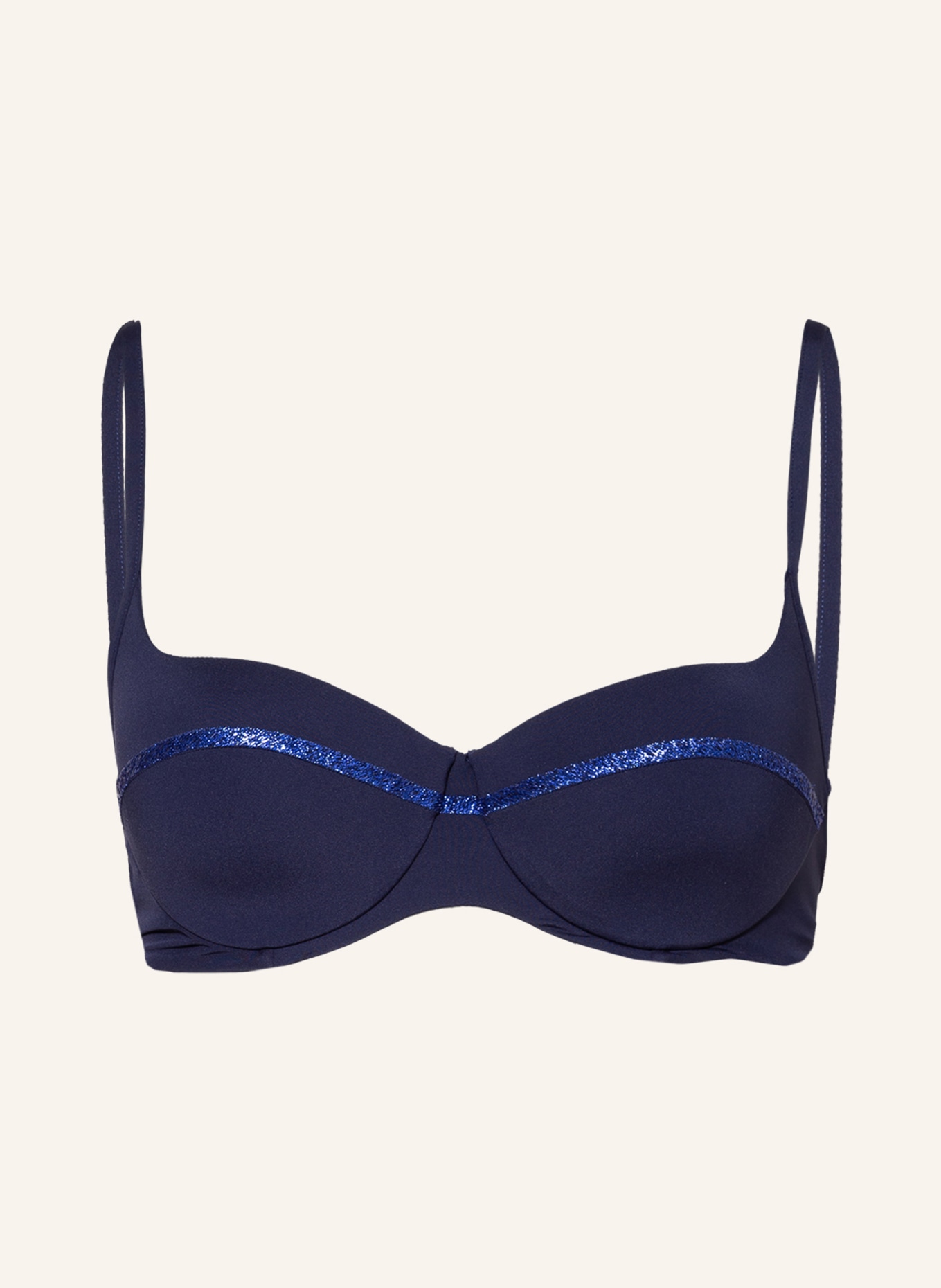 LA PERLA Push-up bikini top PERFORMANCE, Color: DARK BLUE (Image 1)