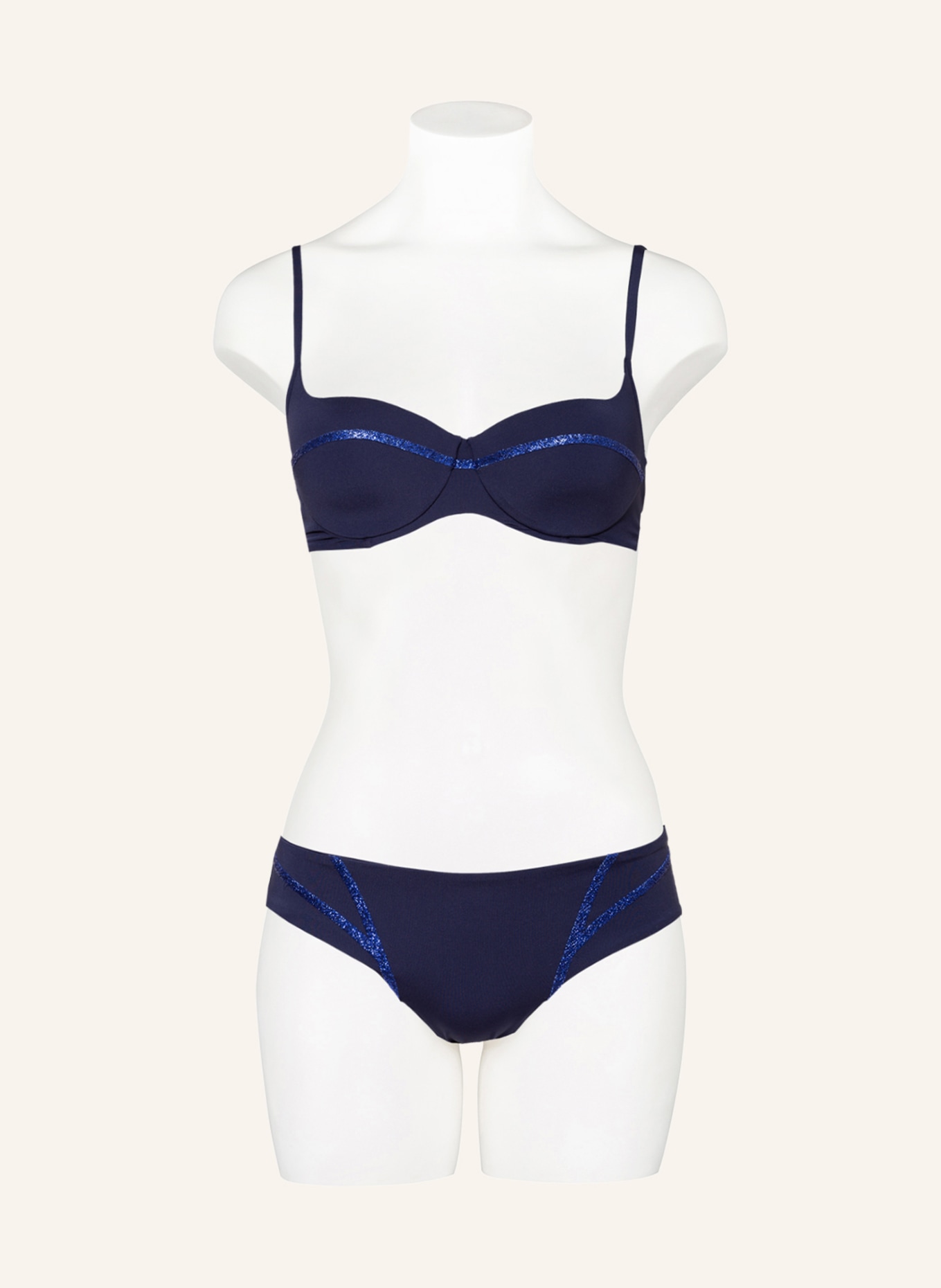 LA PERLA Push-up bikini top PERFORMANCE, Color: DARK BLUE (Image 2)