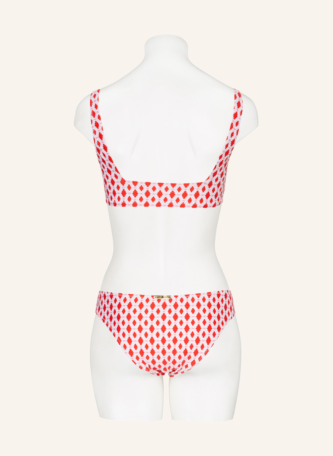 heidi klein Bustier-Bikini-Top MARRAKESH, Farbe: WEISS/ ROT (Bild 3)