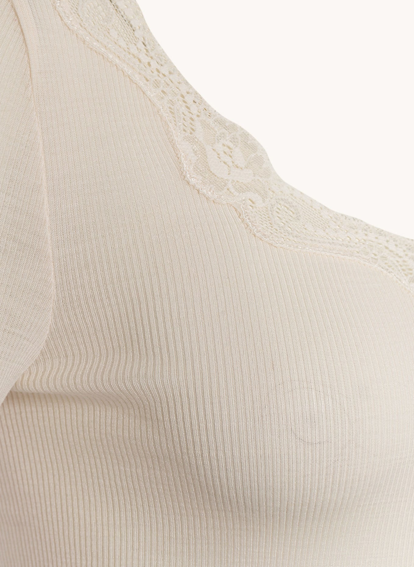 CALIDA Long sleeve shirt RICHESSE LACE with silk, Color: CREAM (Image 3)
