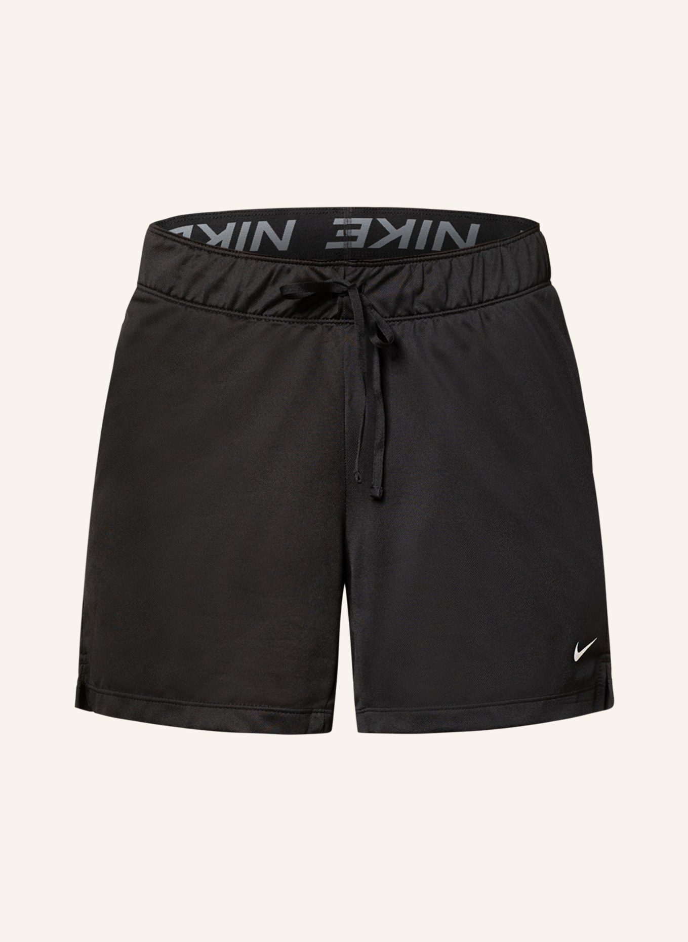Black nike dri sales fit shorts women's