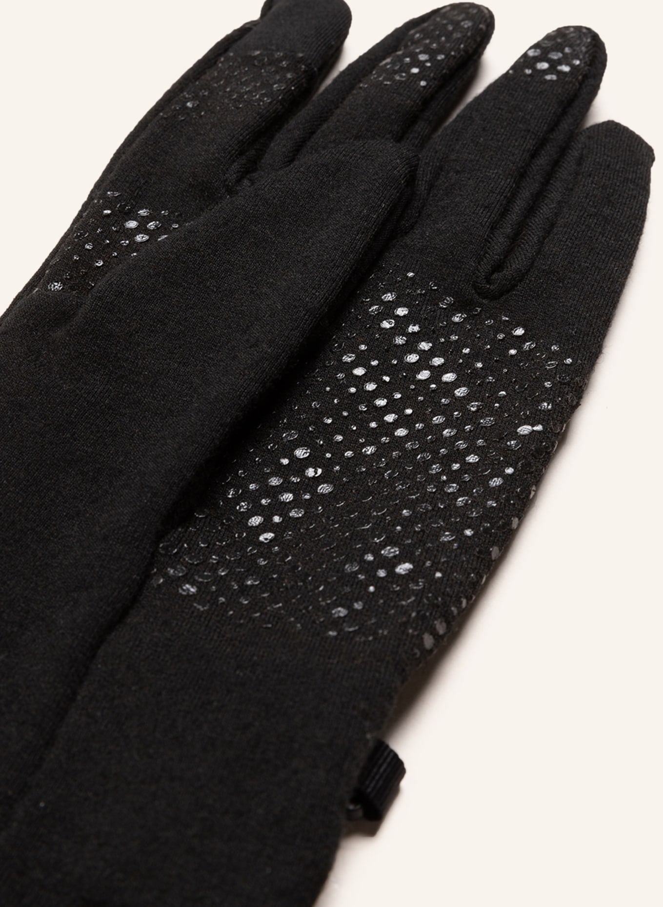 icebreaker Multisport gloves U QUANTUM in merino wool with touchscreen function, Color: BLACK (Image 2)