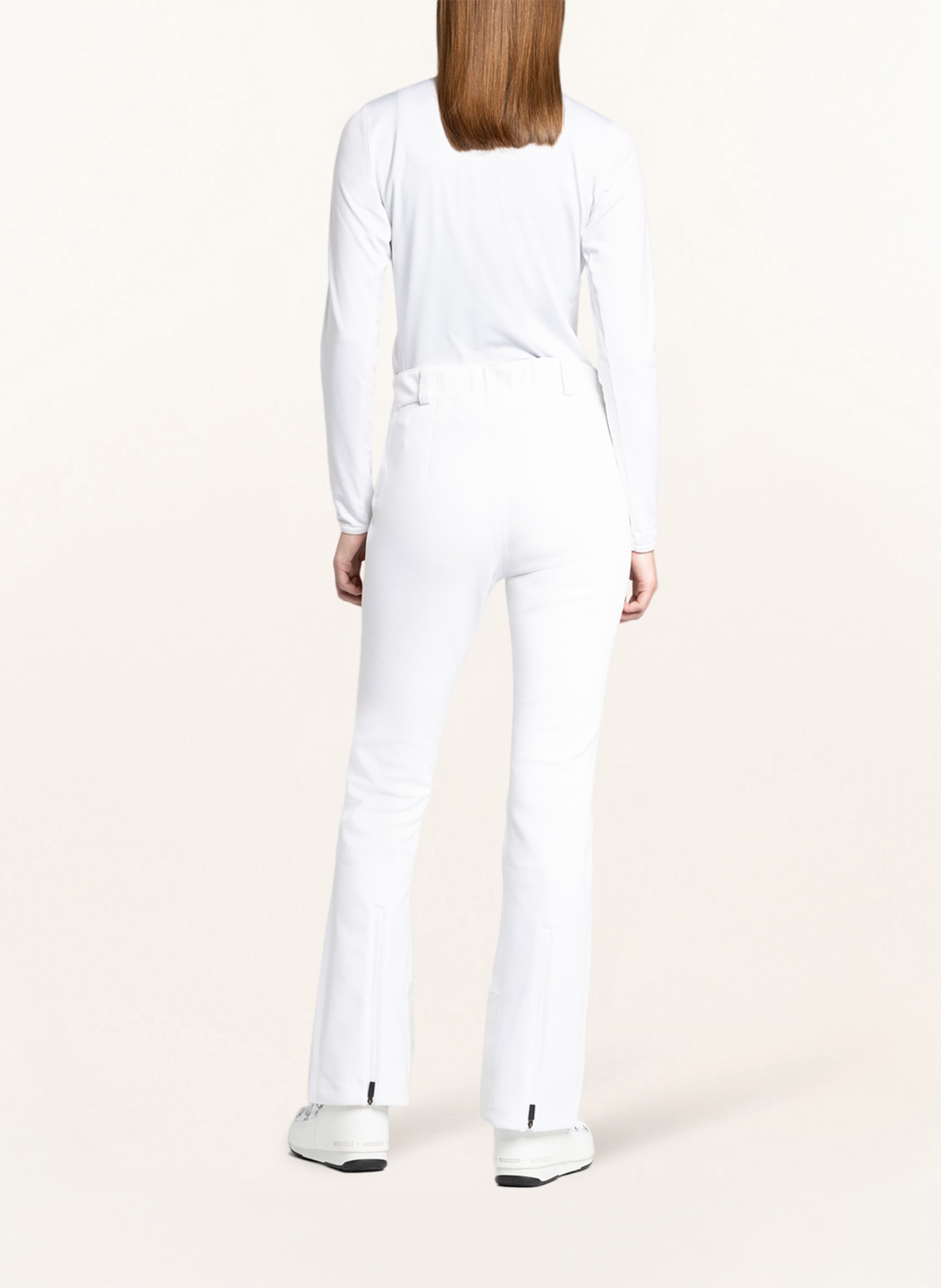 KJUS Softshell ski pants SELLA, Color: WHITE (Image 3)