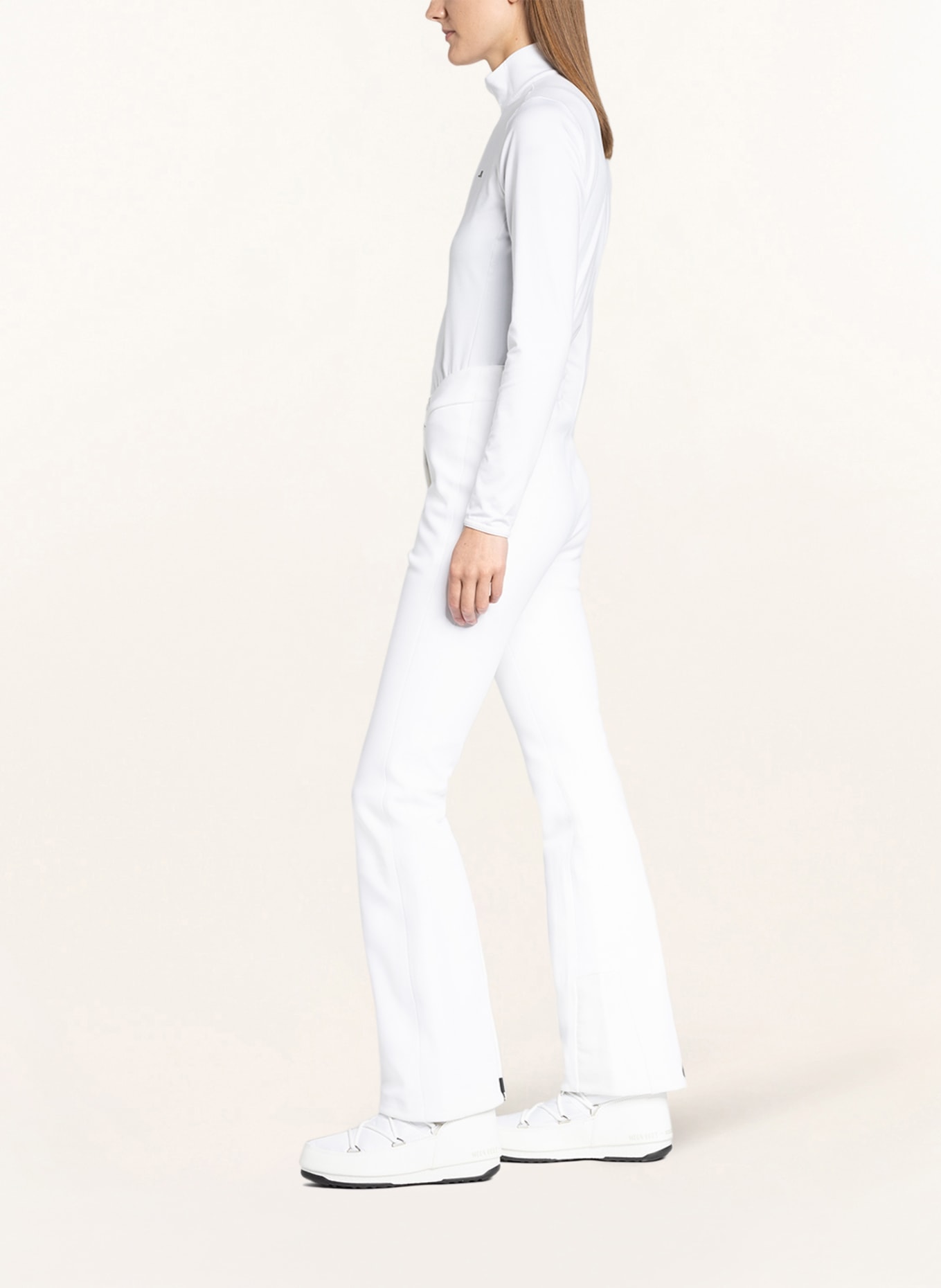 KJUS Softshell ski pants SELLA, Color: WHITE (Image 4)