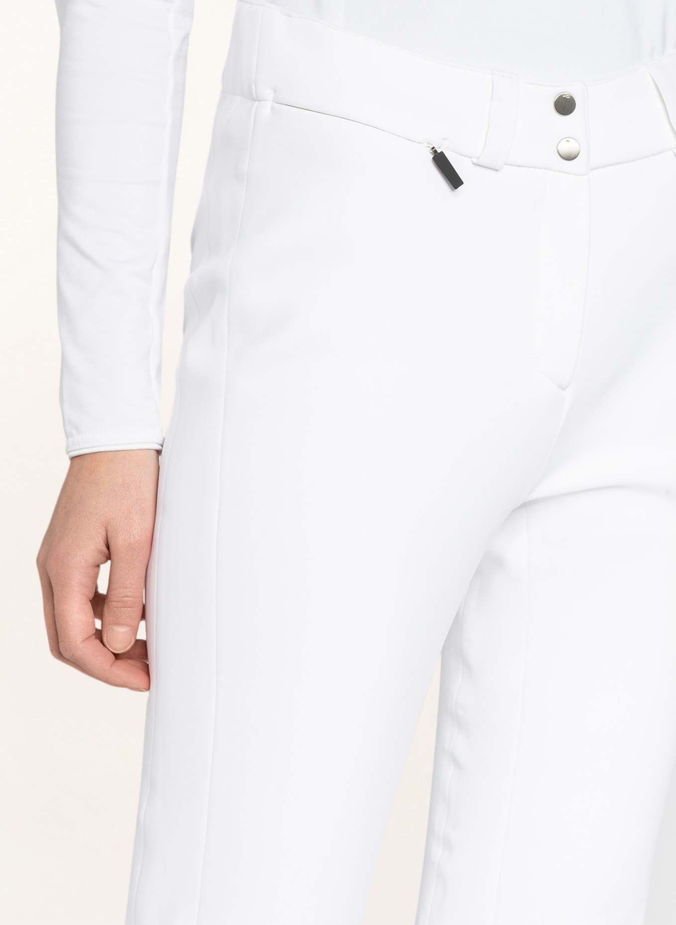 KJUS Softshell ski pants SELLA, Color: WHITE (Image 5)