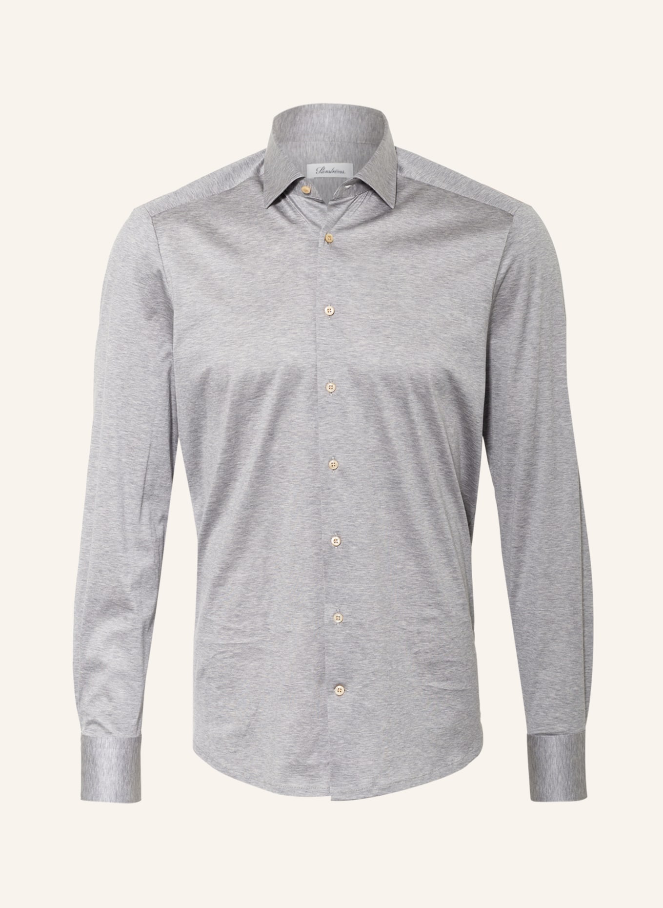 Stenströms Jersey shirt slim fit, Color: GRAY (Image 1)