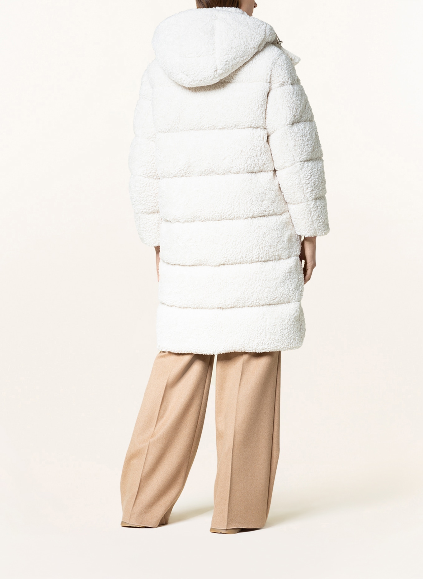 MONCLER Down parka HAINARDIA with teddy, Color: ECRU (Image 3)