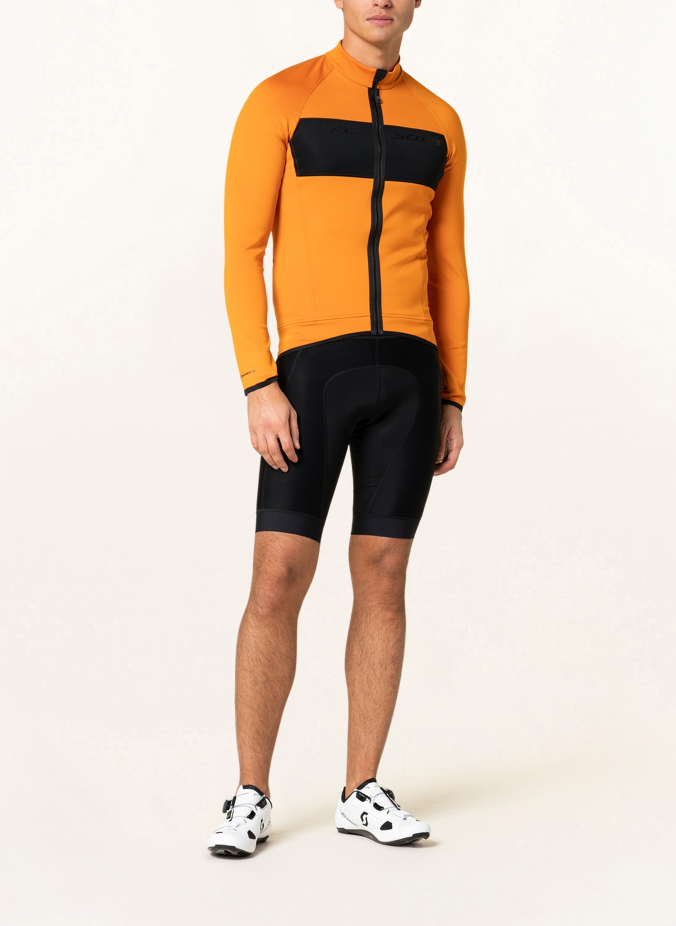SCOTT Softshell cycling jacket RC reversible, Color: BLACK/ ORANGE (Image 2)