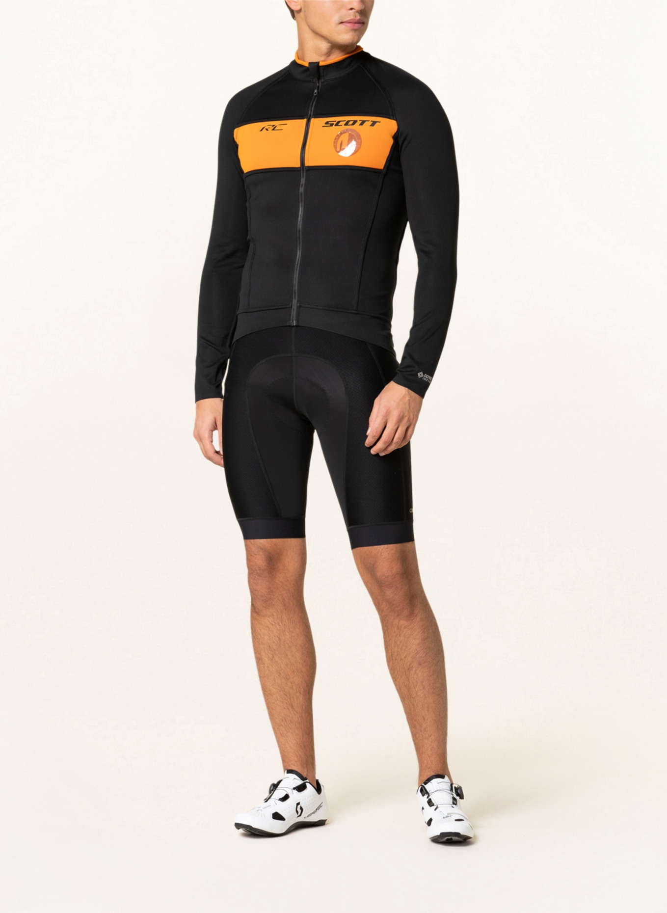 SCOTT Softshell cycling jacket RC reversible, Color: BLACK/ ORANGE (Image 3)