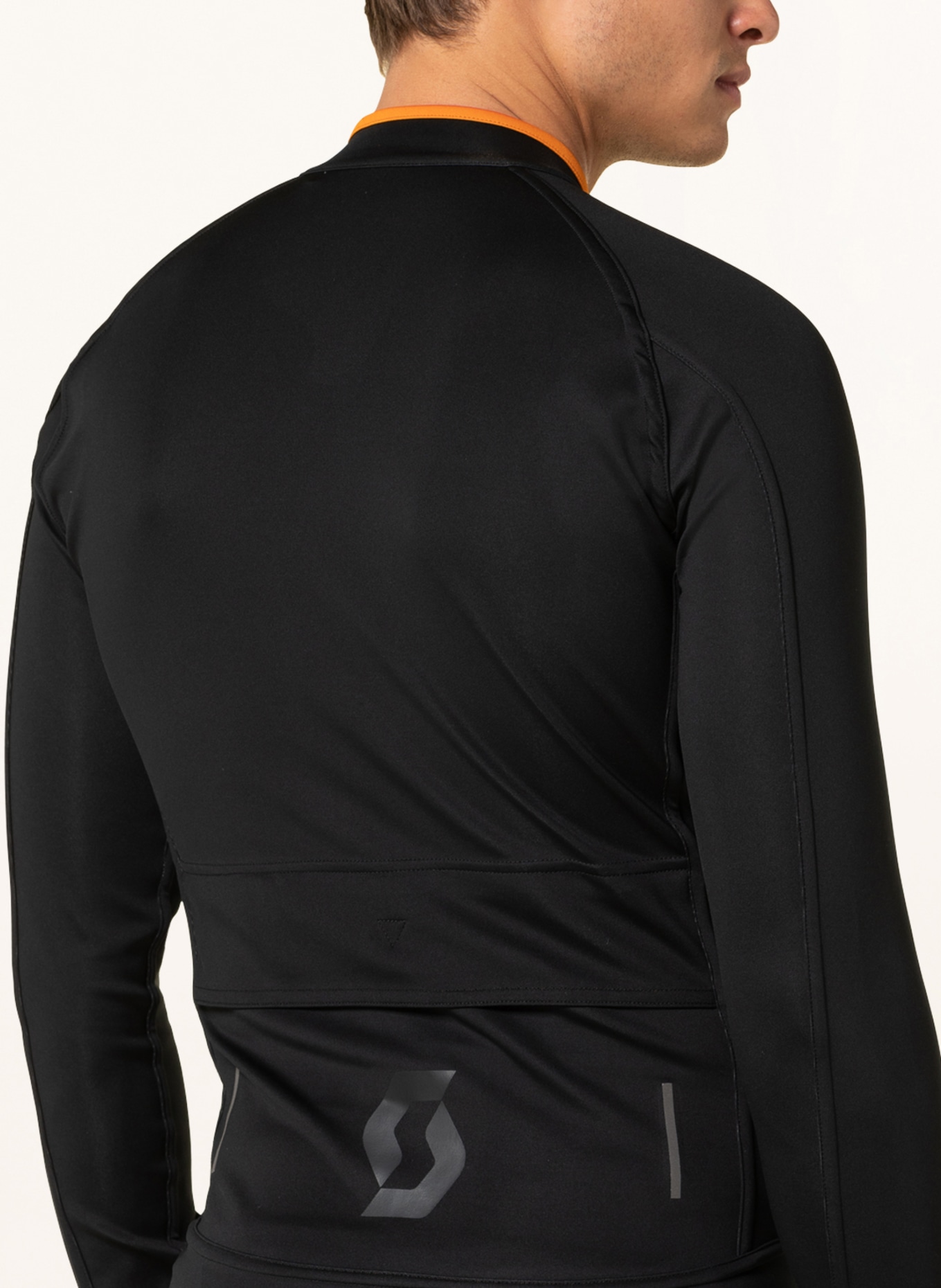 SCOTT Softshell cycling jacket RC reversible, Color: BLACK/ ORANGE (Image 5)