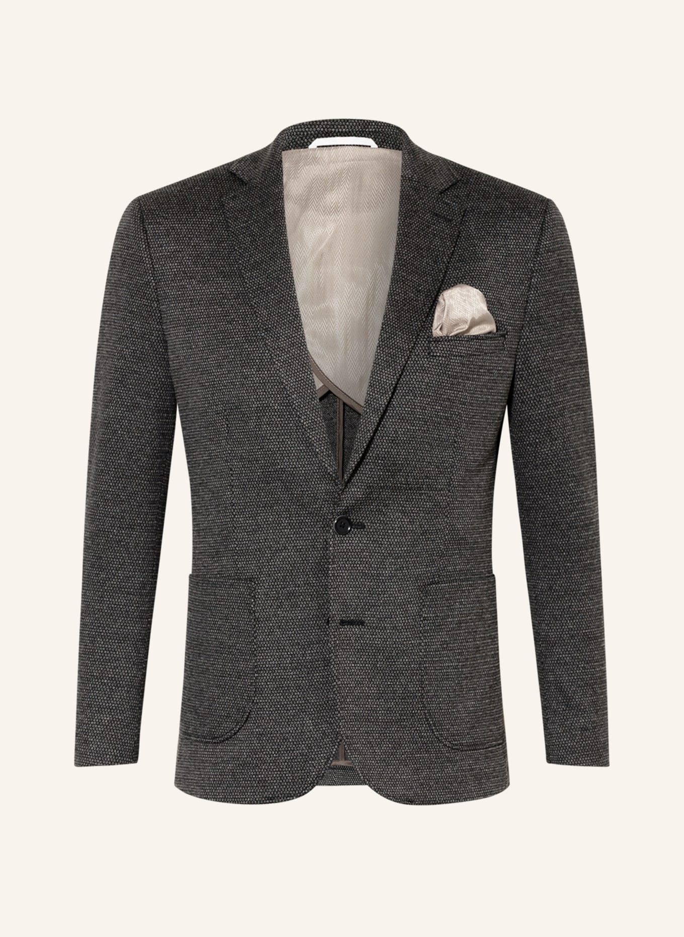 PAUL Suit jacket slim fit in jersey, Color: 930 Charcoal (Image 1)