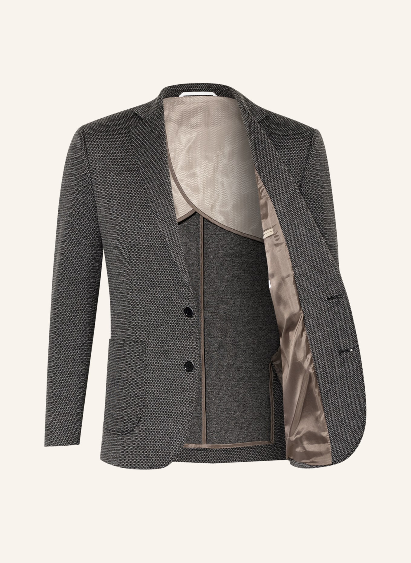 PAUL Suit jacket slim fit in jersey, Color: 930 Charcoal (Image 4)