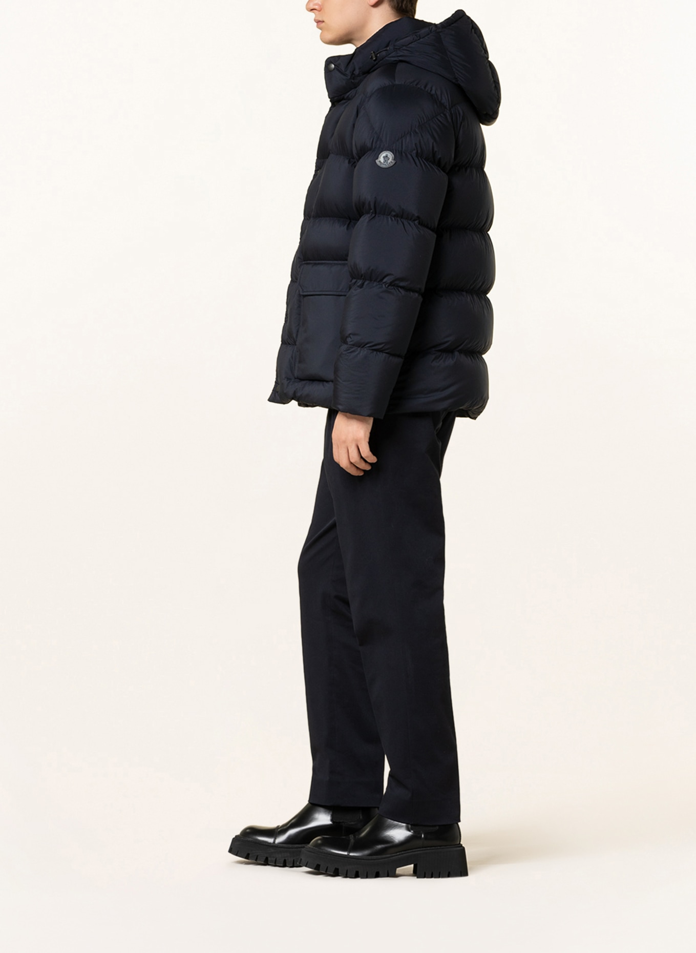 MONCLER Down jacket CAILLEY with removable hood, Color: BLACK (Image 4)