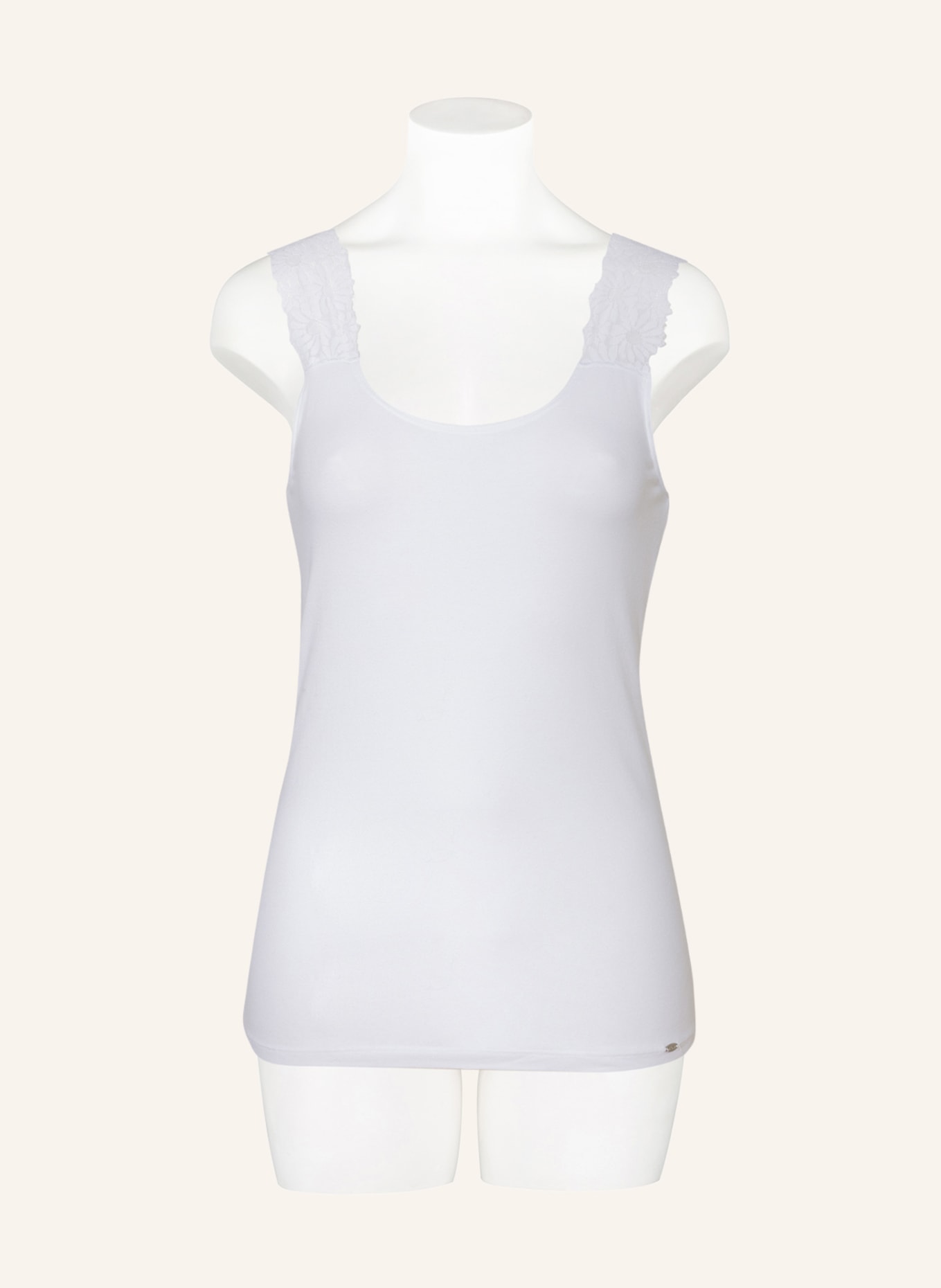 Skiny Top EVERY DAY IN COTTON, Color: WHITE (Image 2)